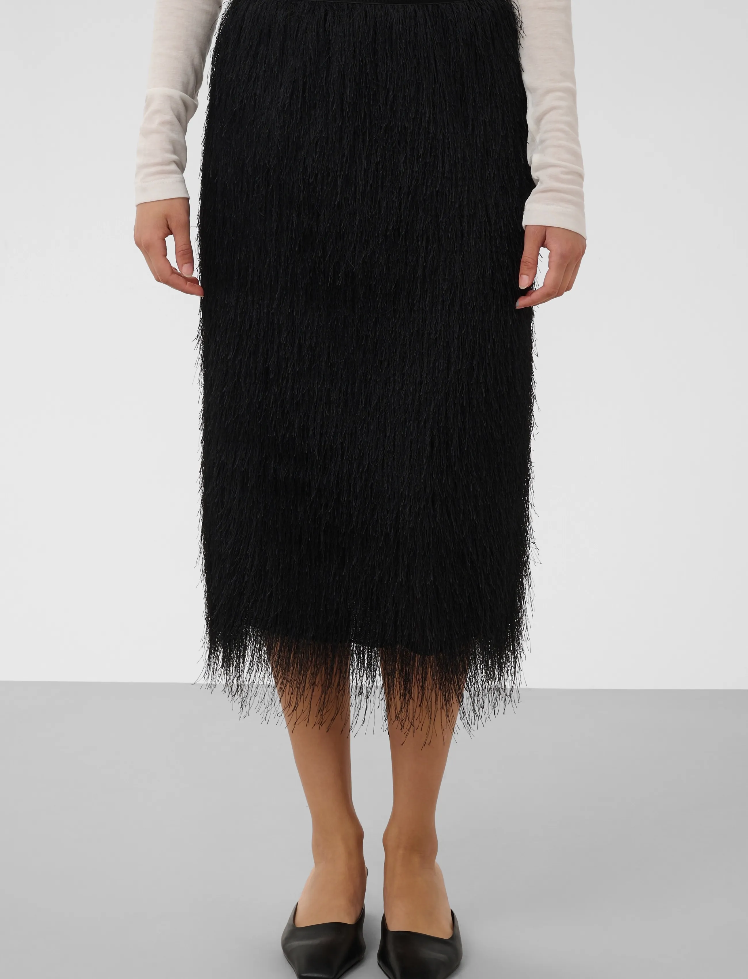 Soaked SLDacre Skirt - Soaked in Luxury - BLACK / black