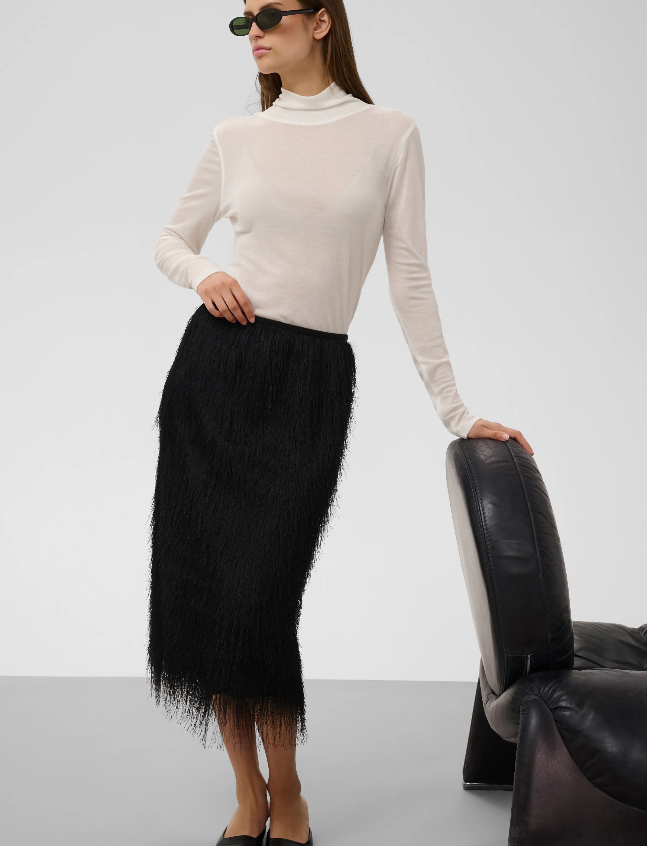 Soaked - SLDacre Skirt - midi kjolar - black - 5
