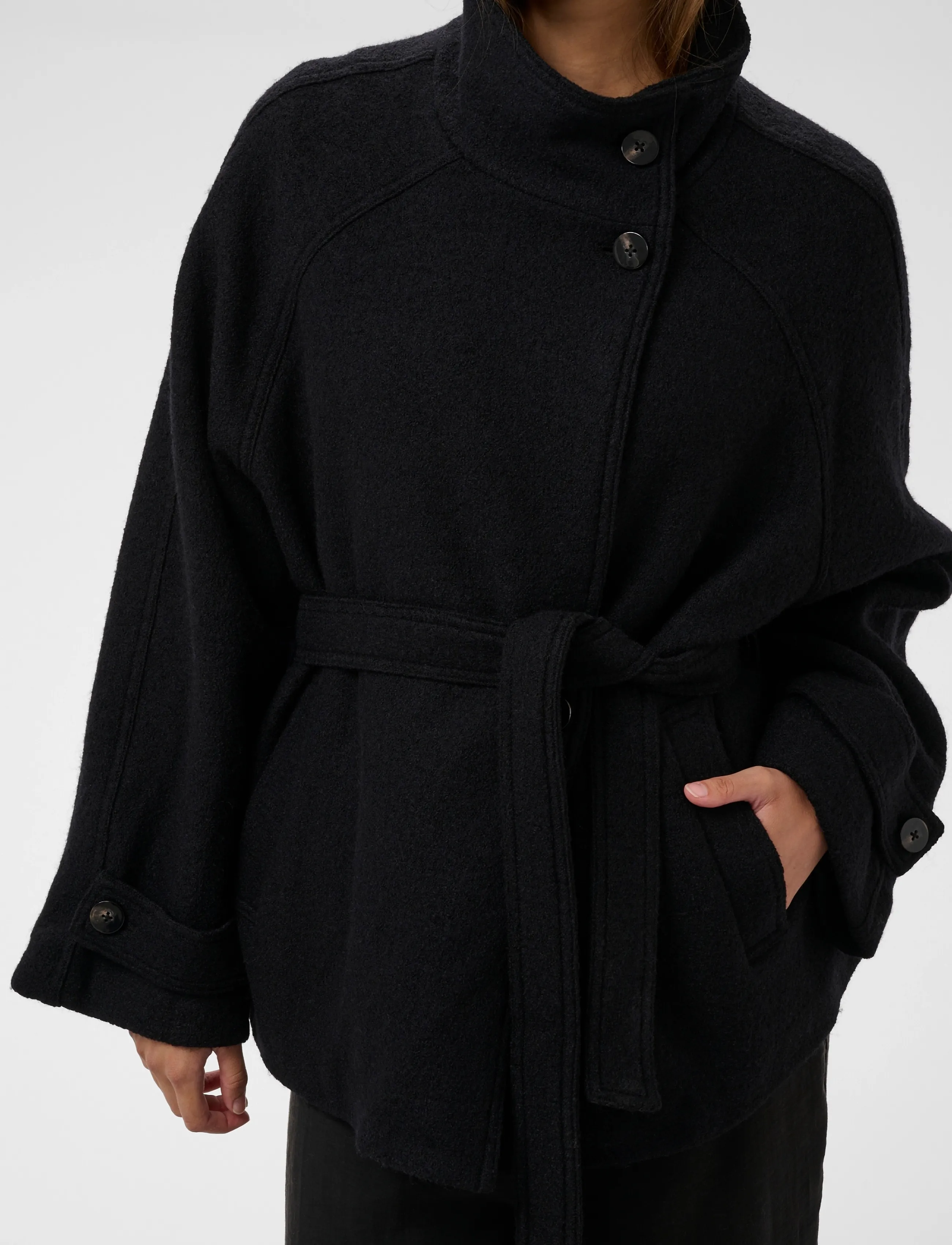 Soaked - SLAngelina Double Breasted Jacket - black - 5