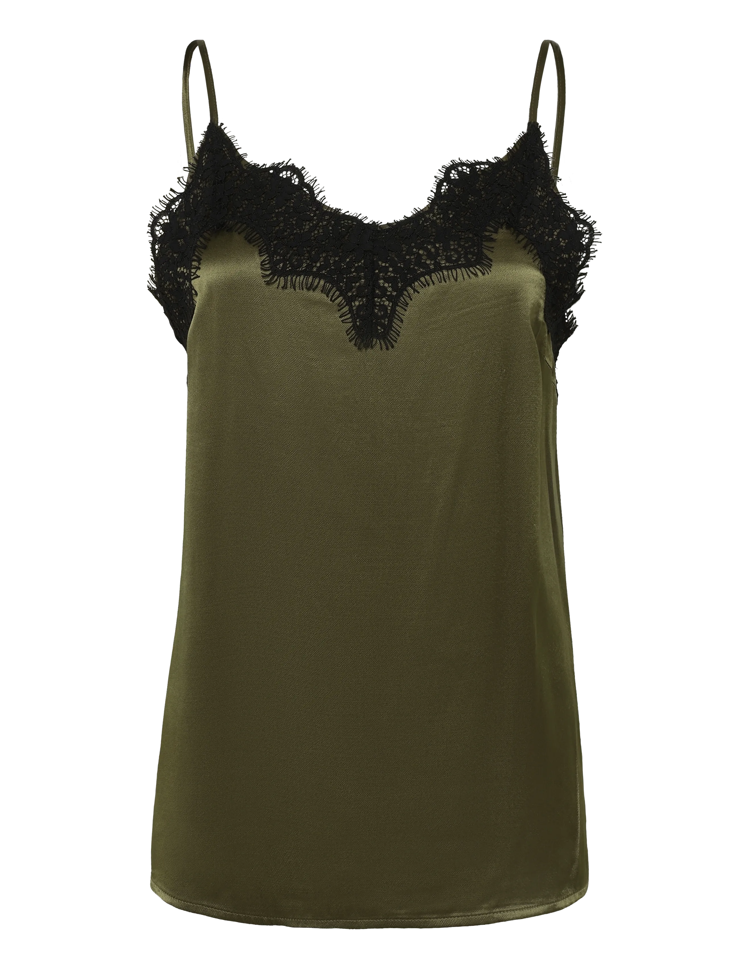Soaked SLIrini Lace Top - Kleidung - BEECH / khaki/green