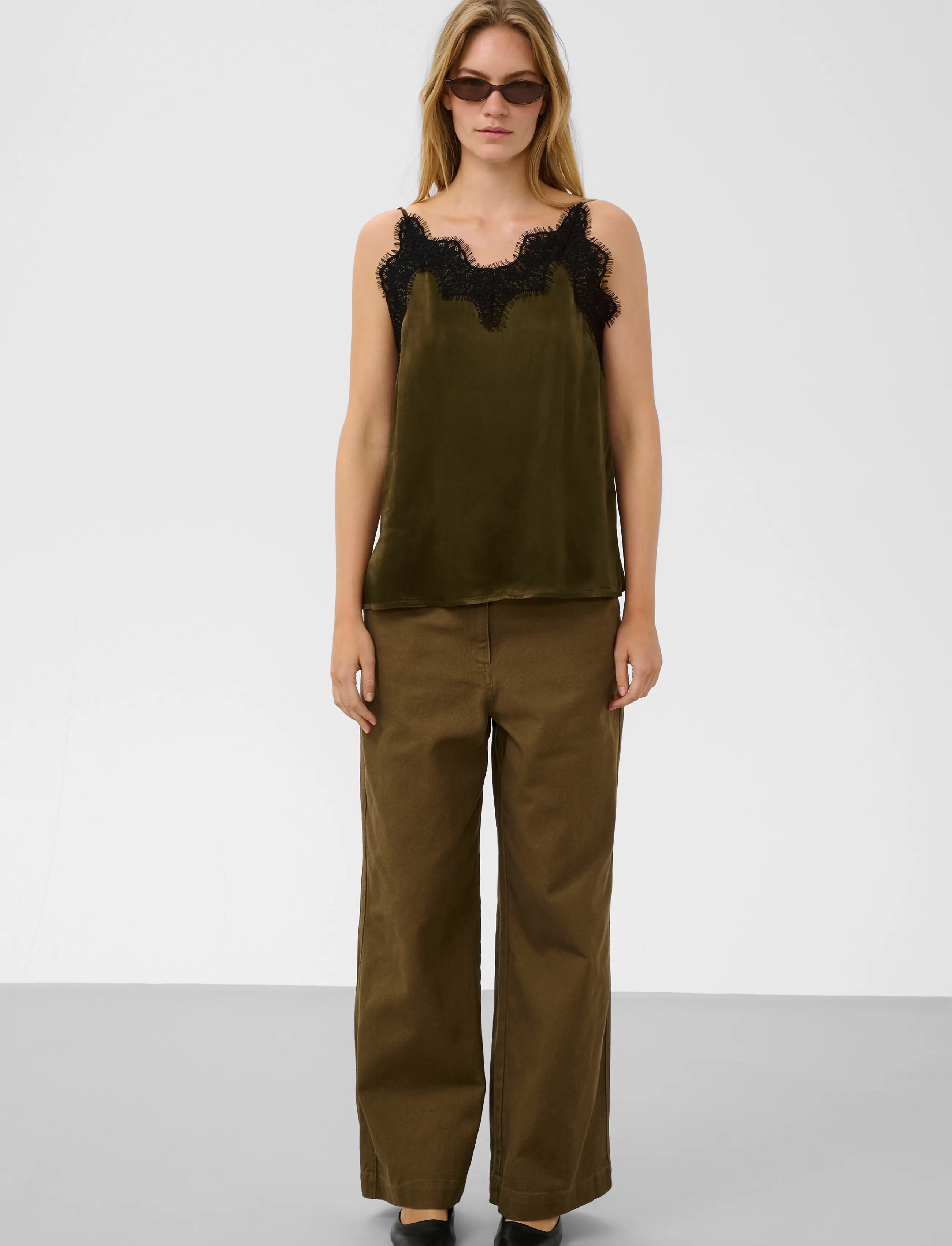 Soaked - SLIrini Lace Top - beech - 4