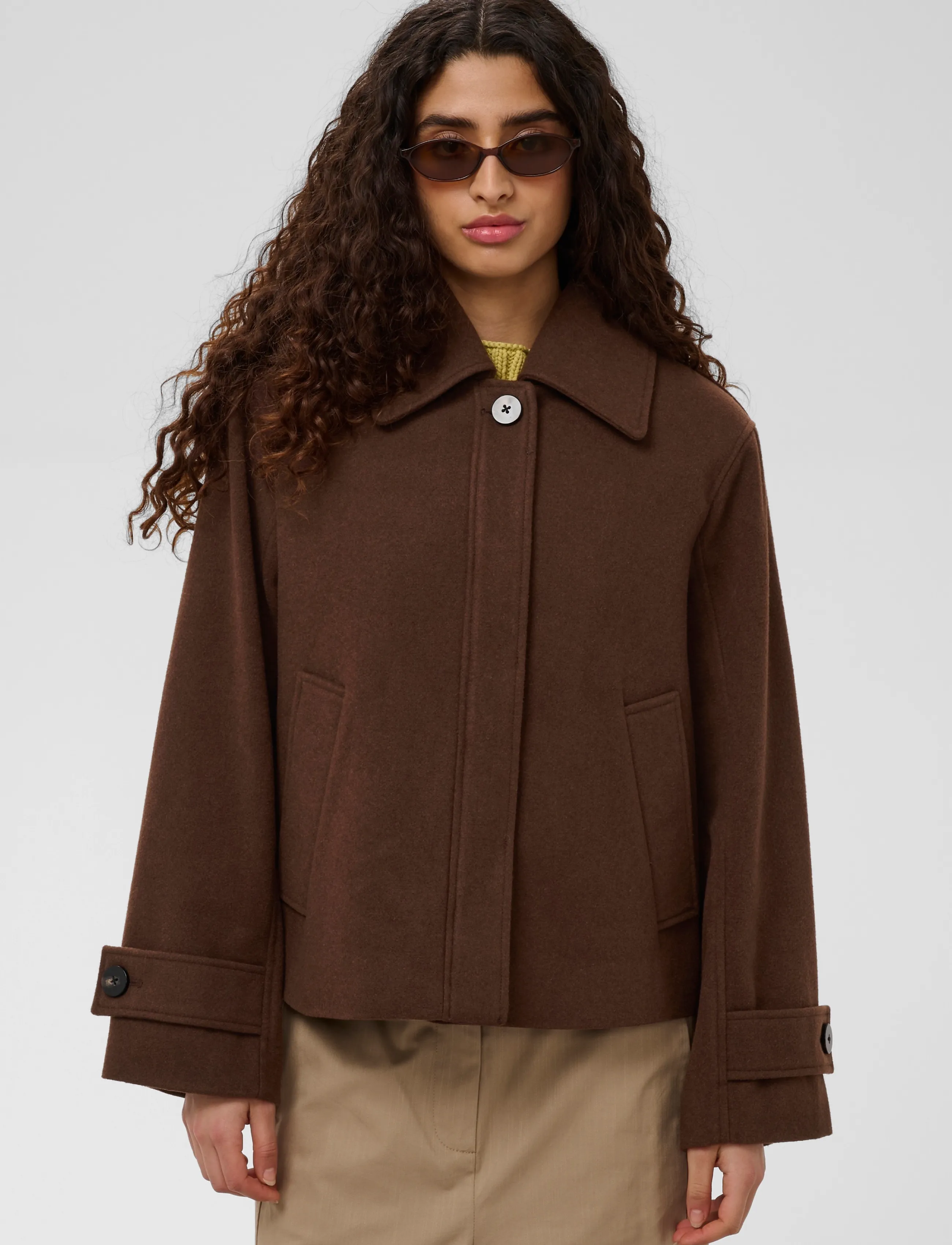 Soaked SLNubia Akeleje Jacket - Jackor - POTTING SOIL MELANGE / brown