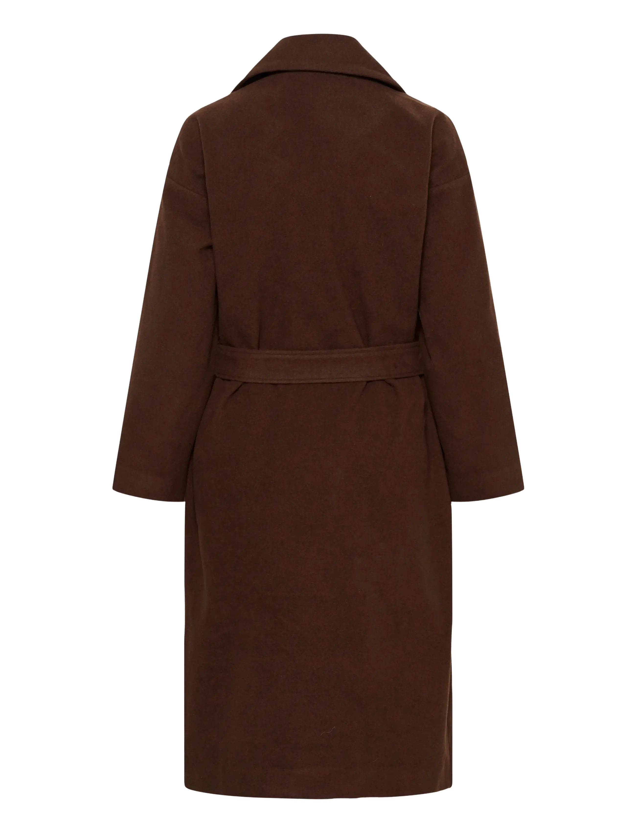 Soaked - SLNubia Belted Coat - potting soil melange - 2