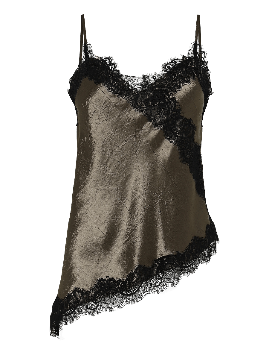 Soaked - SLIrianne Lace Top - Ærmeløse bluser - morel - 1
