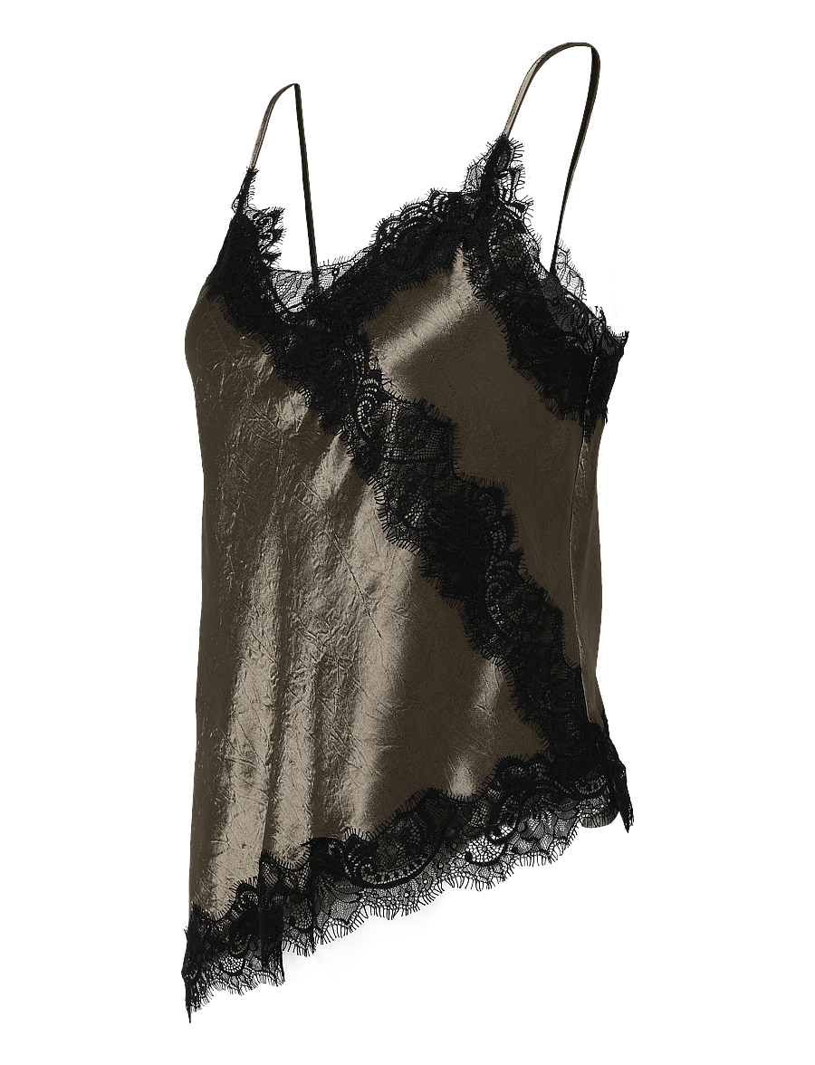 Soaked - SLIrianne Lace Top - Ærmeløse bluser - morel - 3