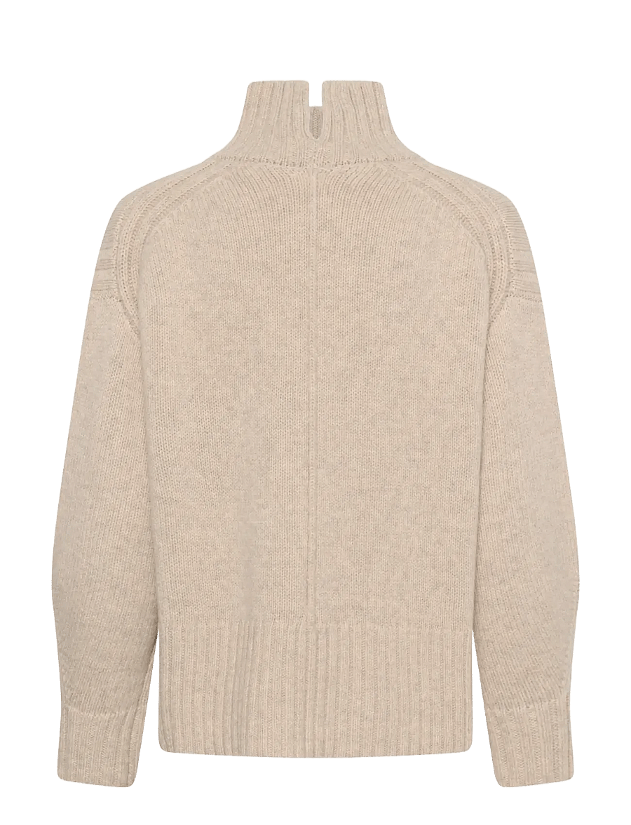 Soaked - SLMoline High-Neck Pullover - stickade tröjor - pistachio shell melange - 2