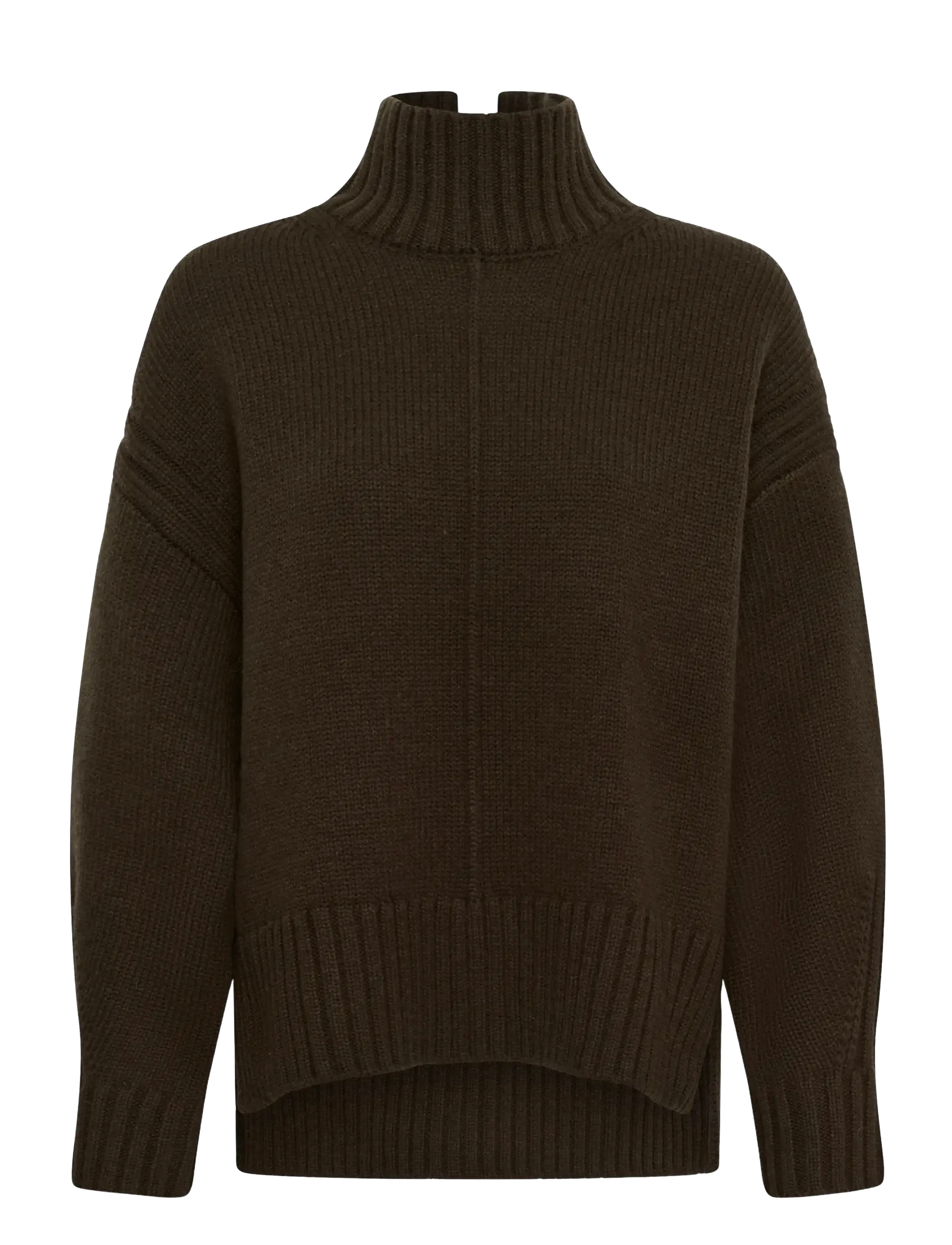 Soaked SLMoline High-Neck Pullover - Clothing - CHOCOLATE BROWN / brown