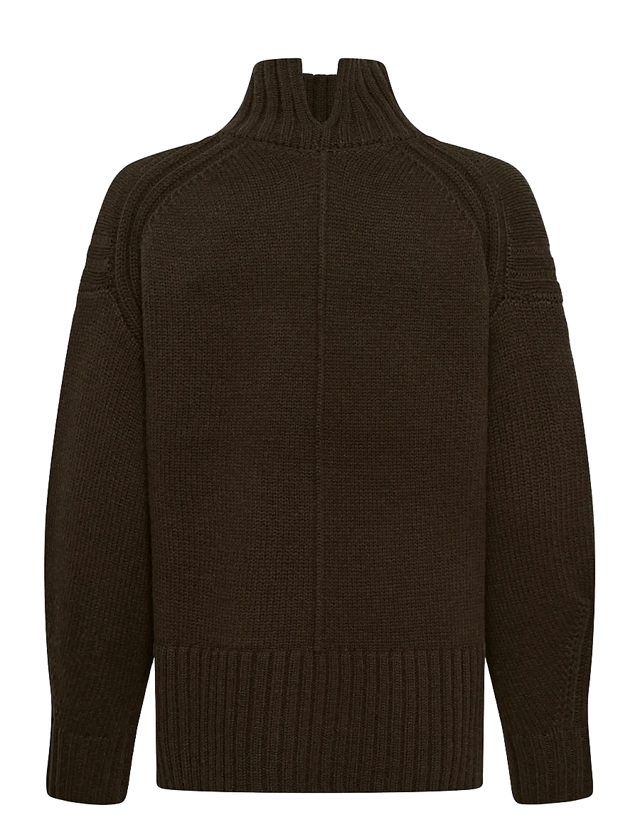 Soaked - SLMoline High-Neck Pullover - jumpers - chocolate brown - 2