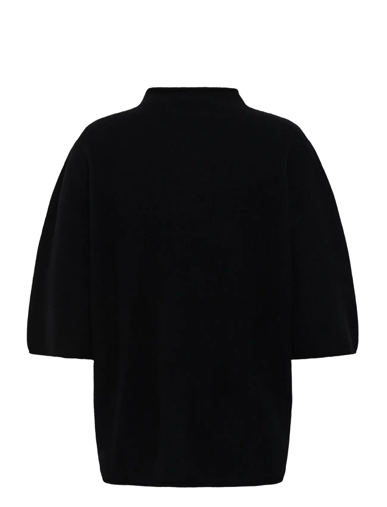 Soaked - SLSida Seamless Rollneck SS - stickade tröjor - black - 2