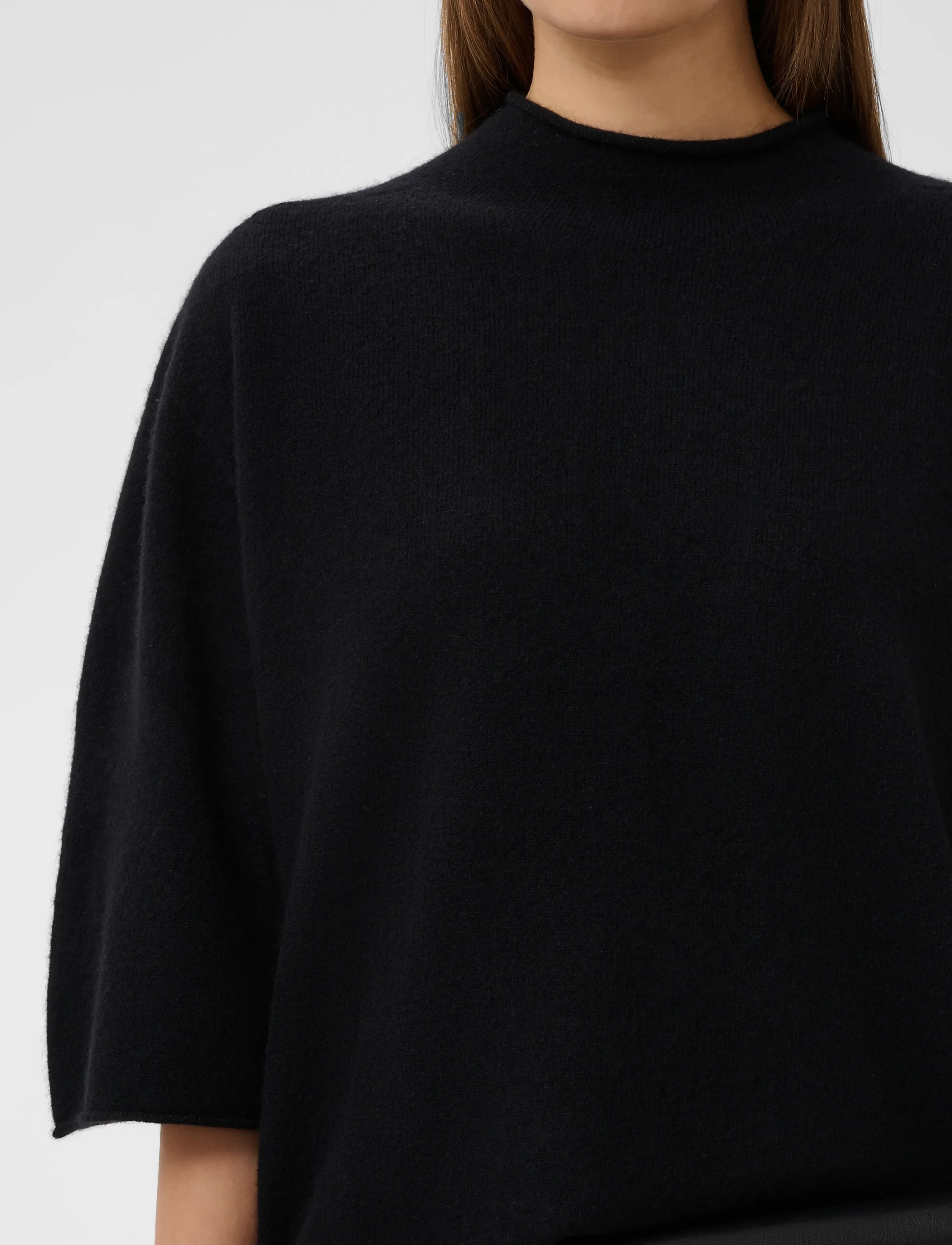 Soaked - SLSida Seamless Rollneck SS - stickade tröjor - black - 5