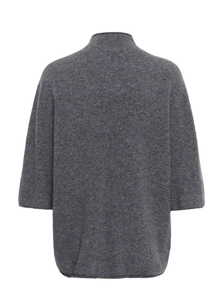 Soaked - SLSida Seamless Rollneck SS - pullover - grey melange - 2