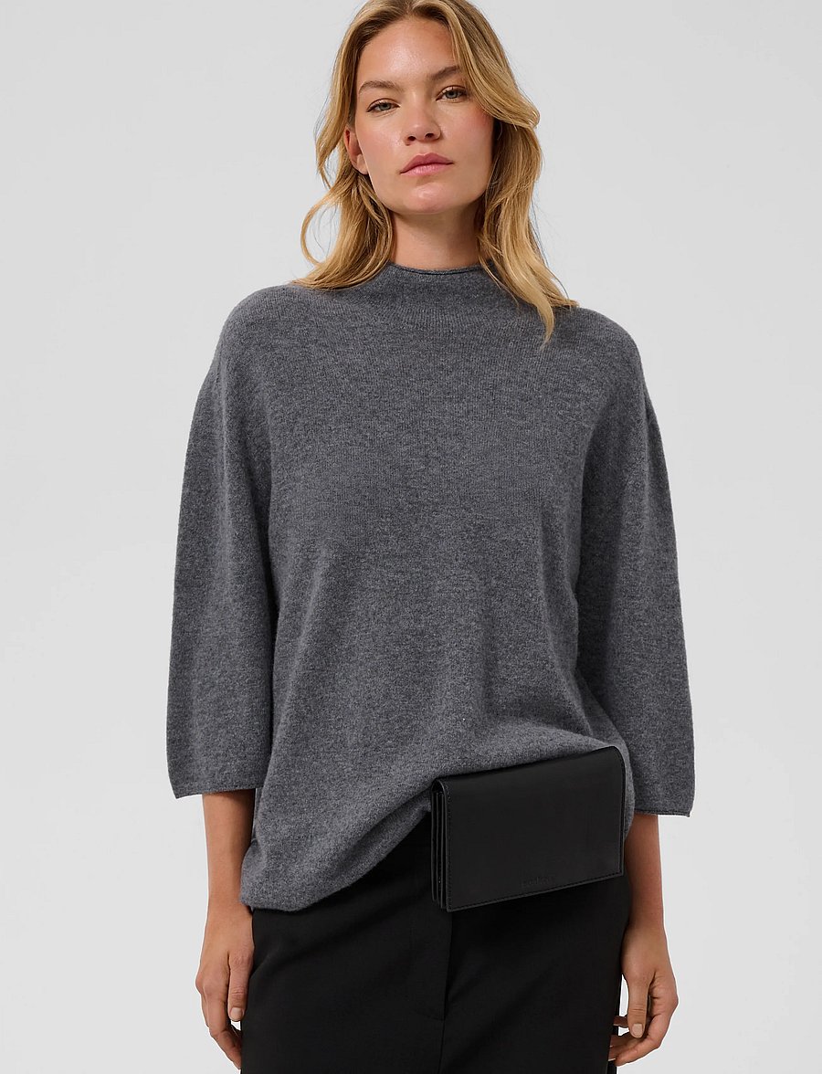 Soaked - SLSida Seamless Rollneck SS - pullover - grey melange - 0