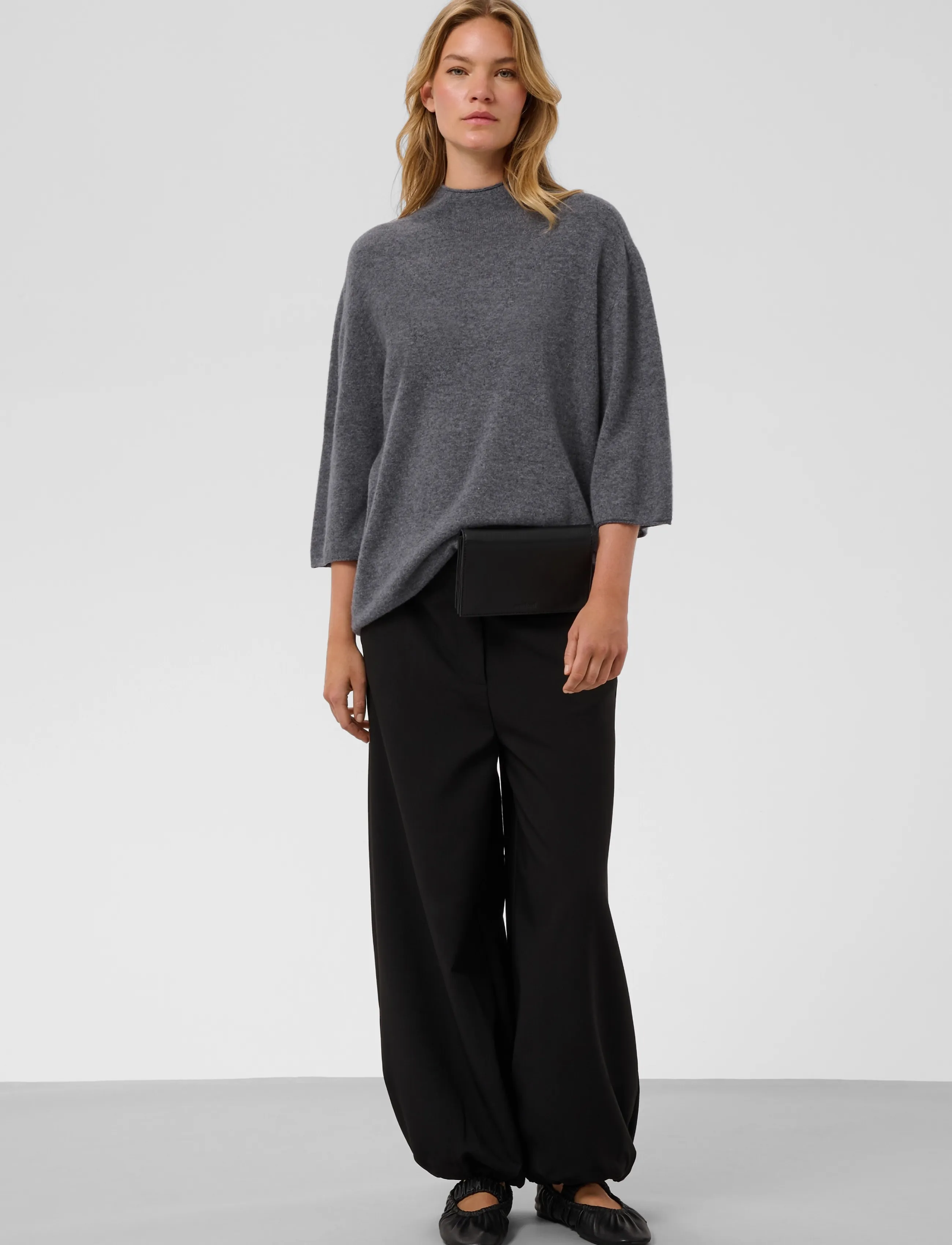 Soaked - SLSida Seamless Rollneck SS - grey melange - 3