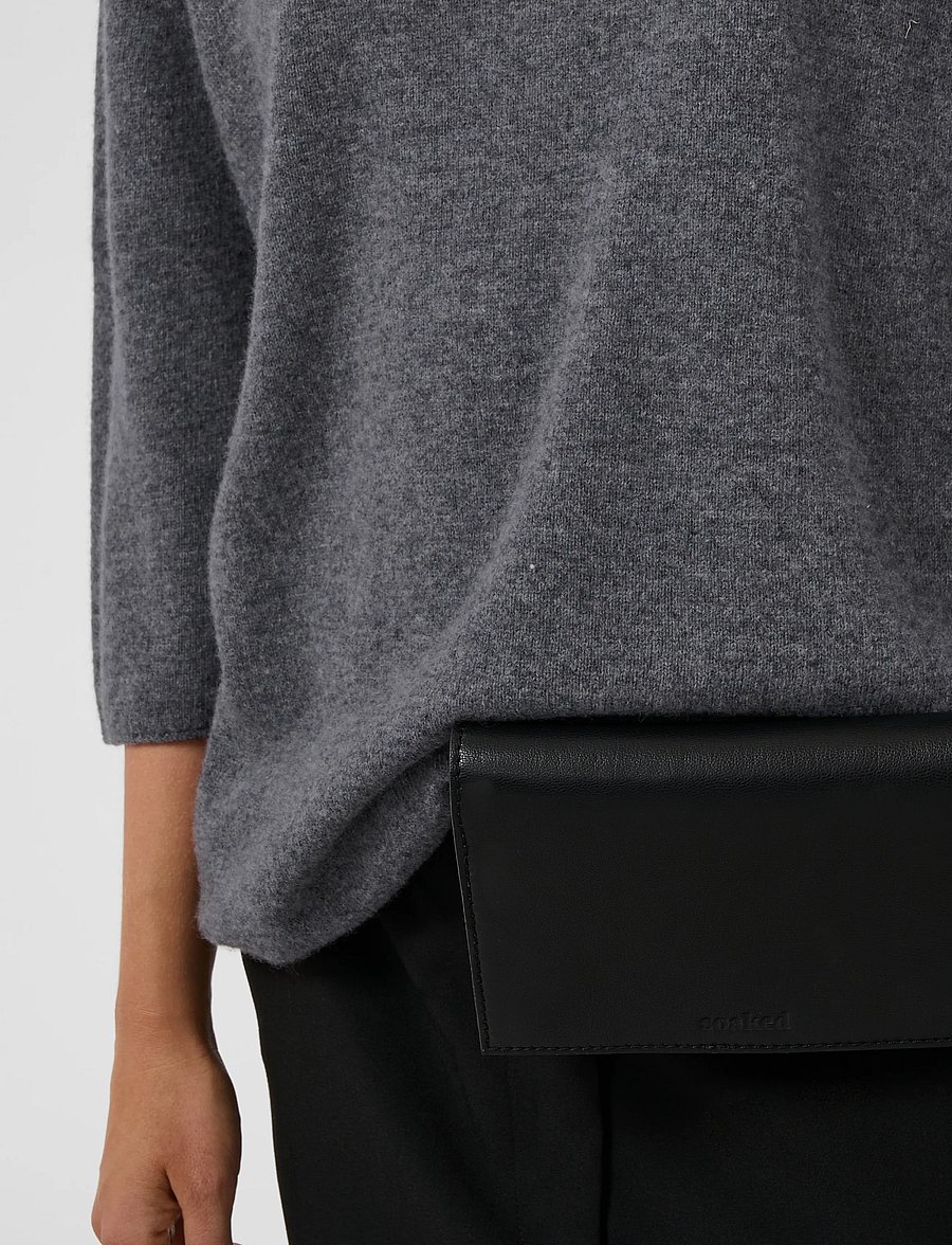 Soaked - SLSida Seamless Rollneck SS - pullover - grey melange - 5