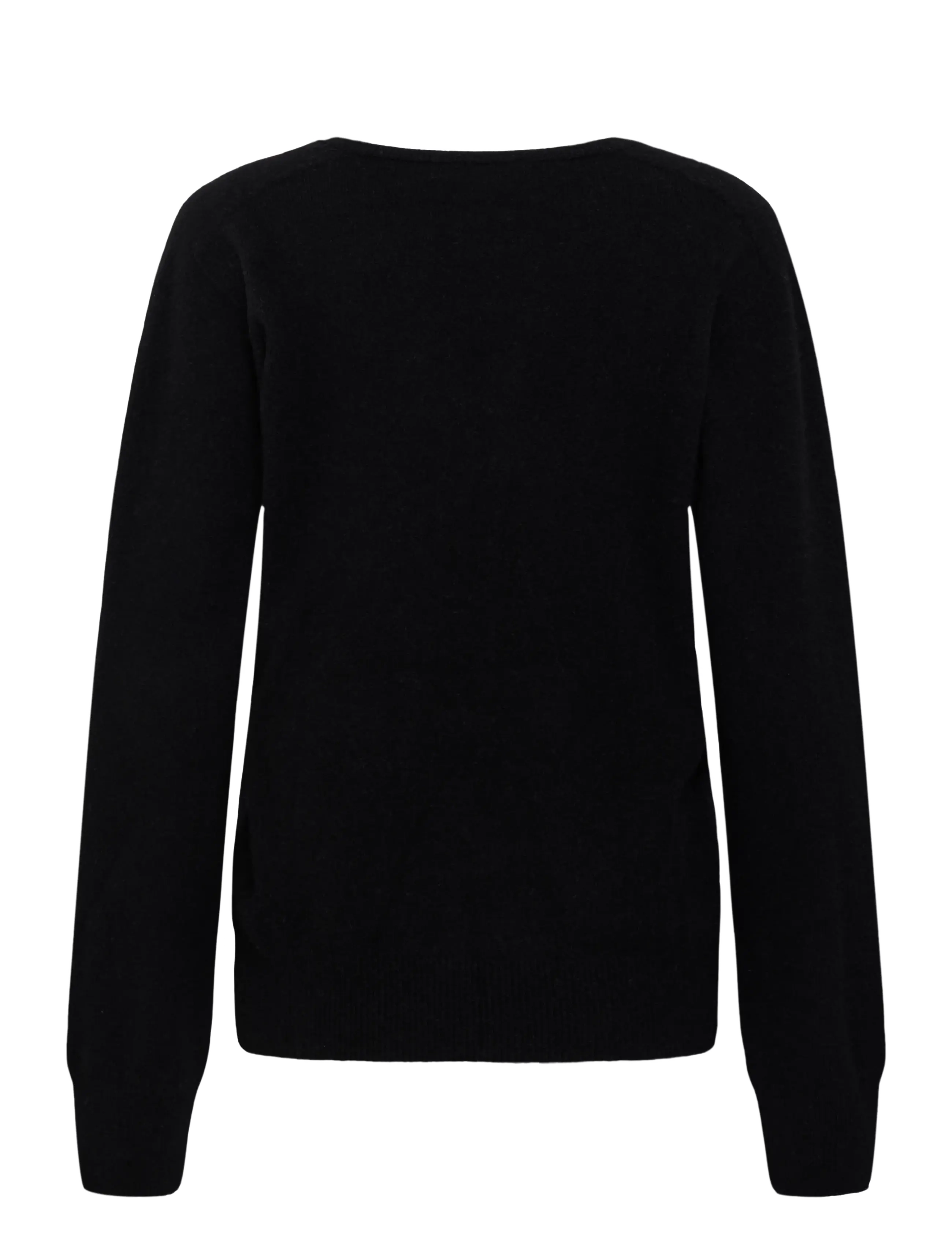 Soaked - SLSida Seamless V-Neck Pullover - stickade tröjor - black - 2