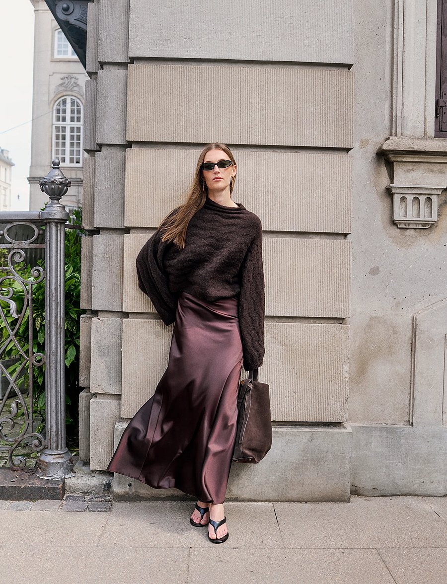 Soaked - SLIdalia Poncho Pullover - crop tops - ganache melange - 0