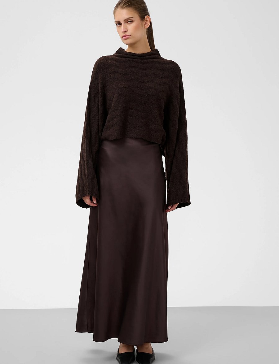 Soaked - SLIdalia Poncho Pullover - crop tops - ganache melange - 3