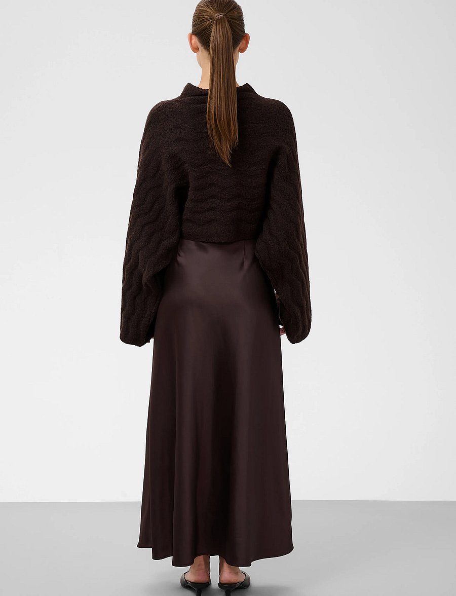 Soaked - SLIdalia Poncho Pullover - crop tops - ganache melange - 4