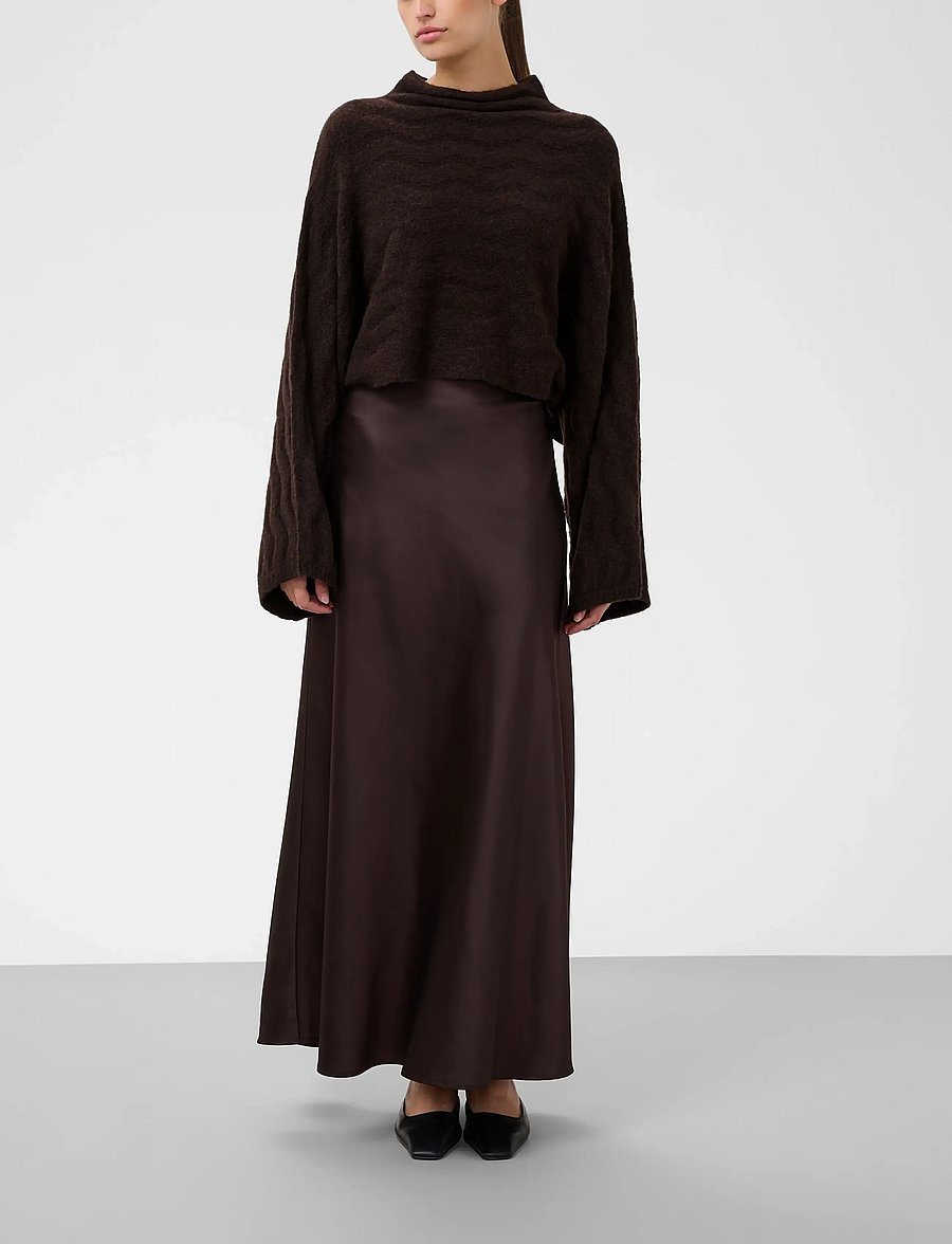 Soaked - SLIdalia Poncho Pullover - crop tops - ganache melange - 4