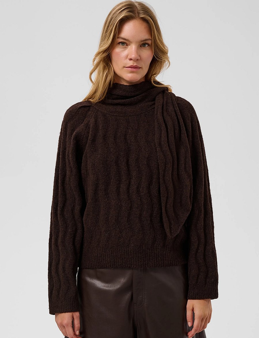 Soaked - SLIdalia Pullover - stickade tröjor - ganache melange - 0