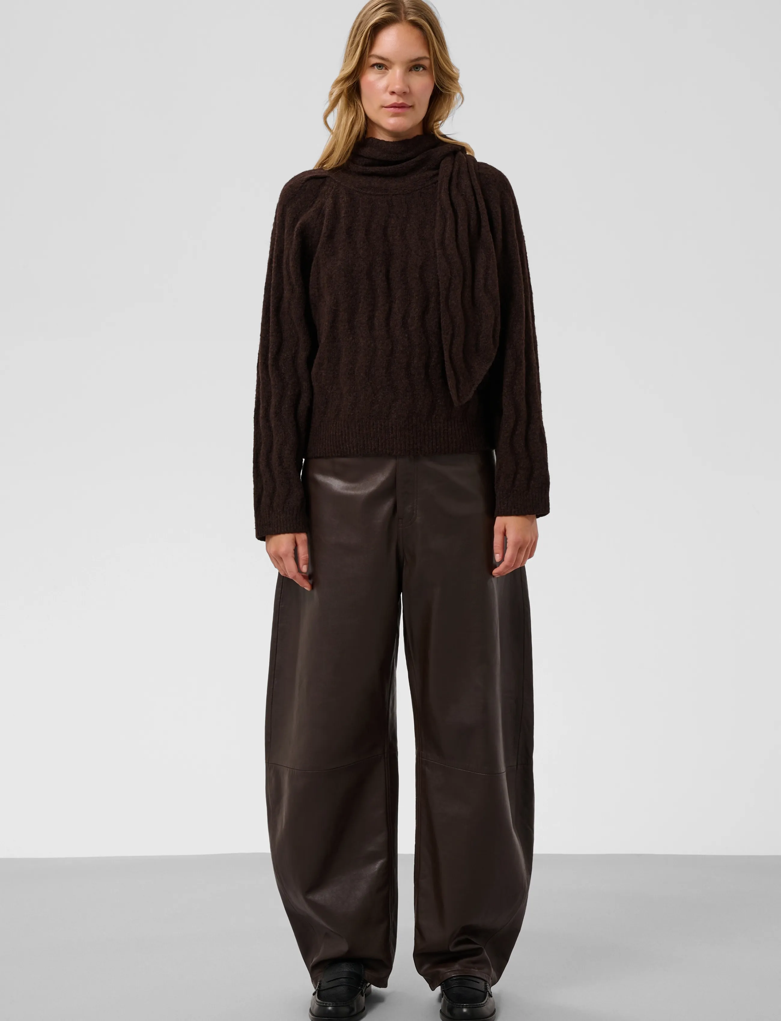 Soaked - SLIdalia Pullover - stickade tröjor - ganache melange - 3