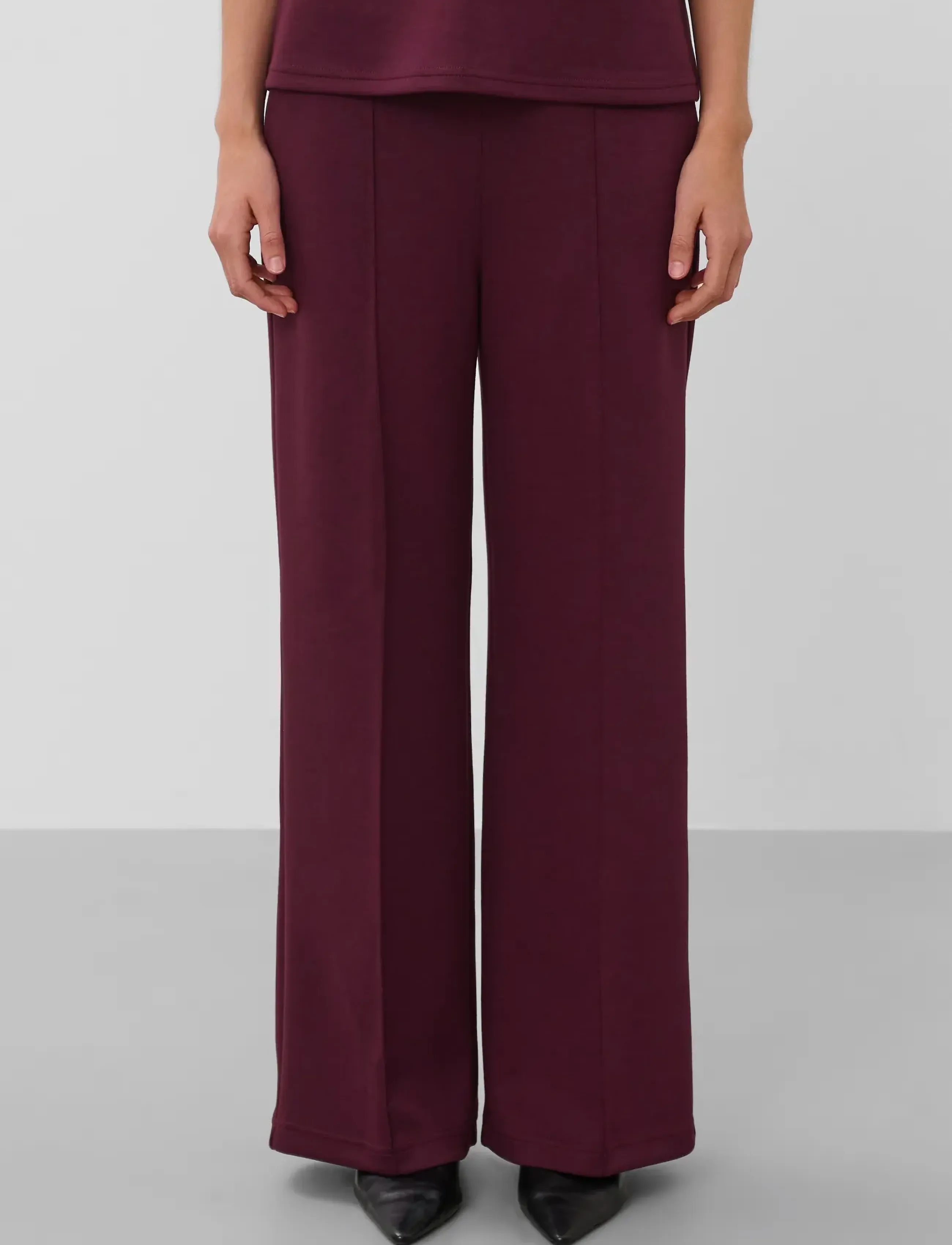Soaked SLMarigold Straight Pants - Clothing - FIG / burgundy