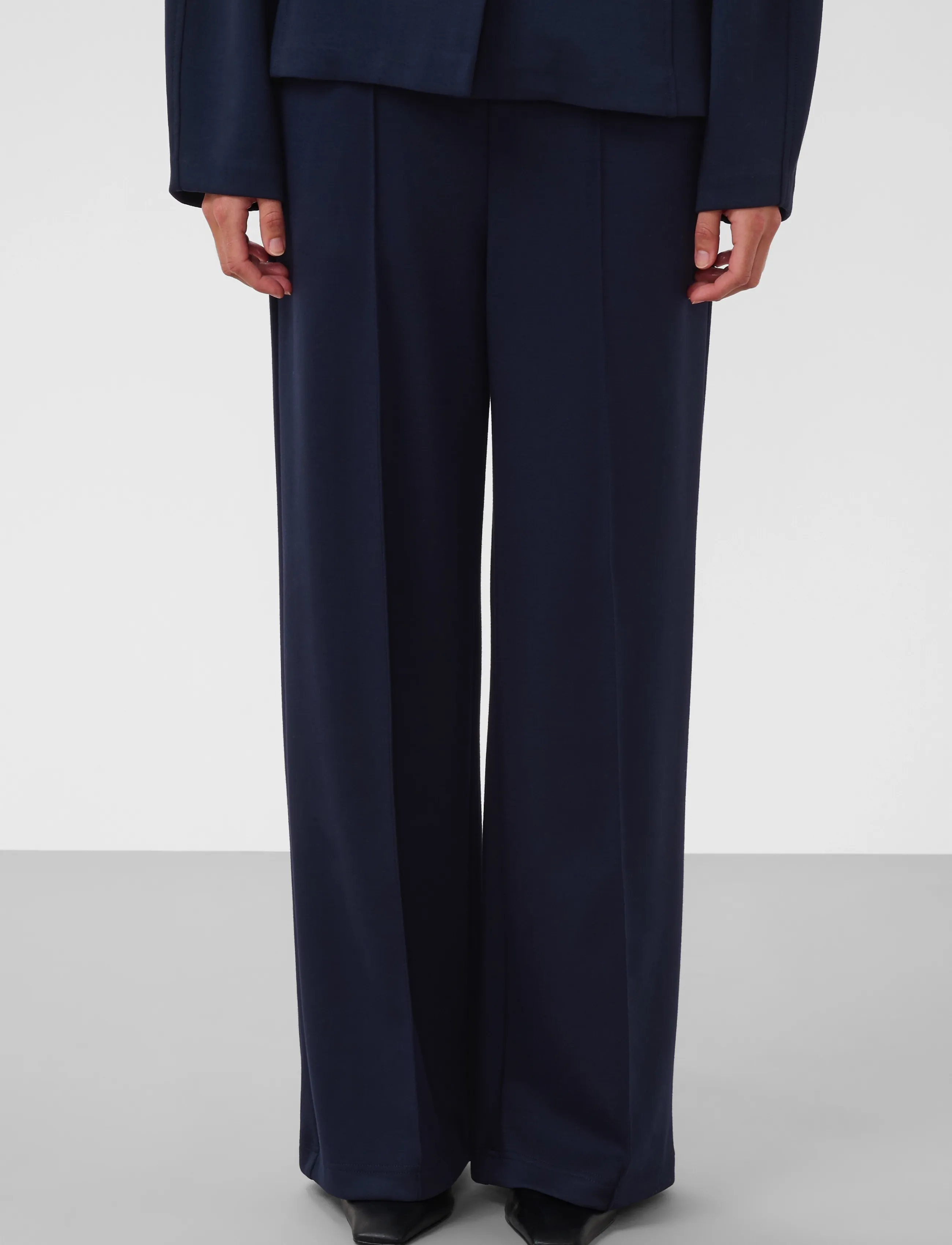 Soaked SLMarigold Straight Pants - Soaked in Luxury - NIGHT SKY / navy