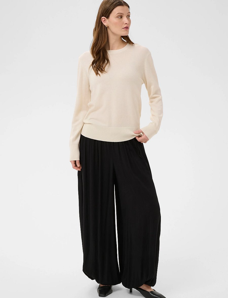 Soaked - SLZaya Balloon Pants - hosen mit geradem bein - black - 2