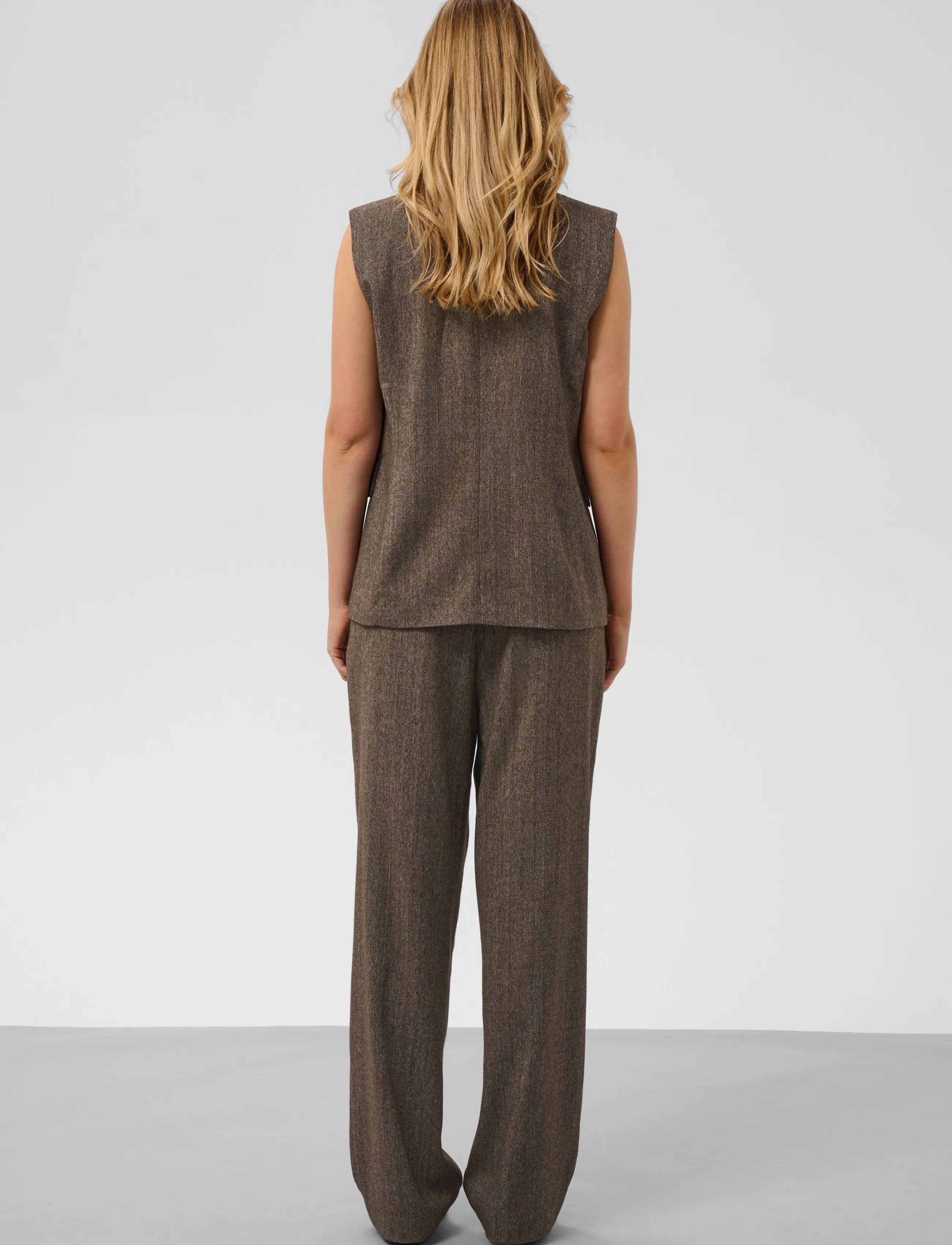Soaked - SLKango Waistcoat - forårsjakker - ganache herringbone - 4