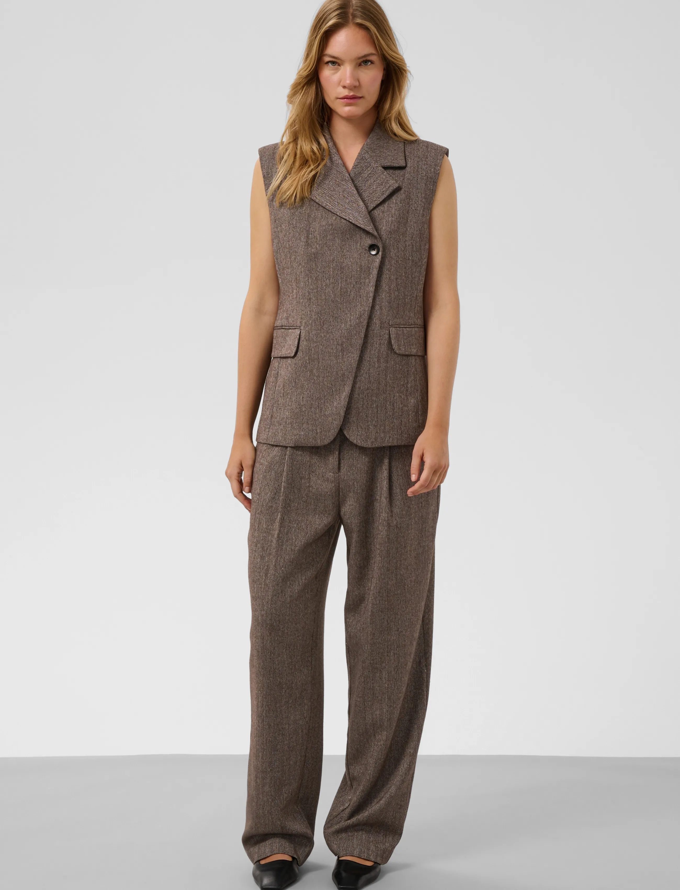 Soaked - SLKango Pants - ganache herringbone - 3