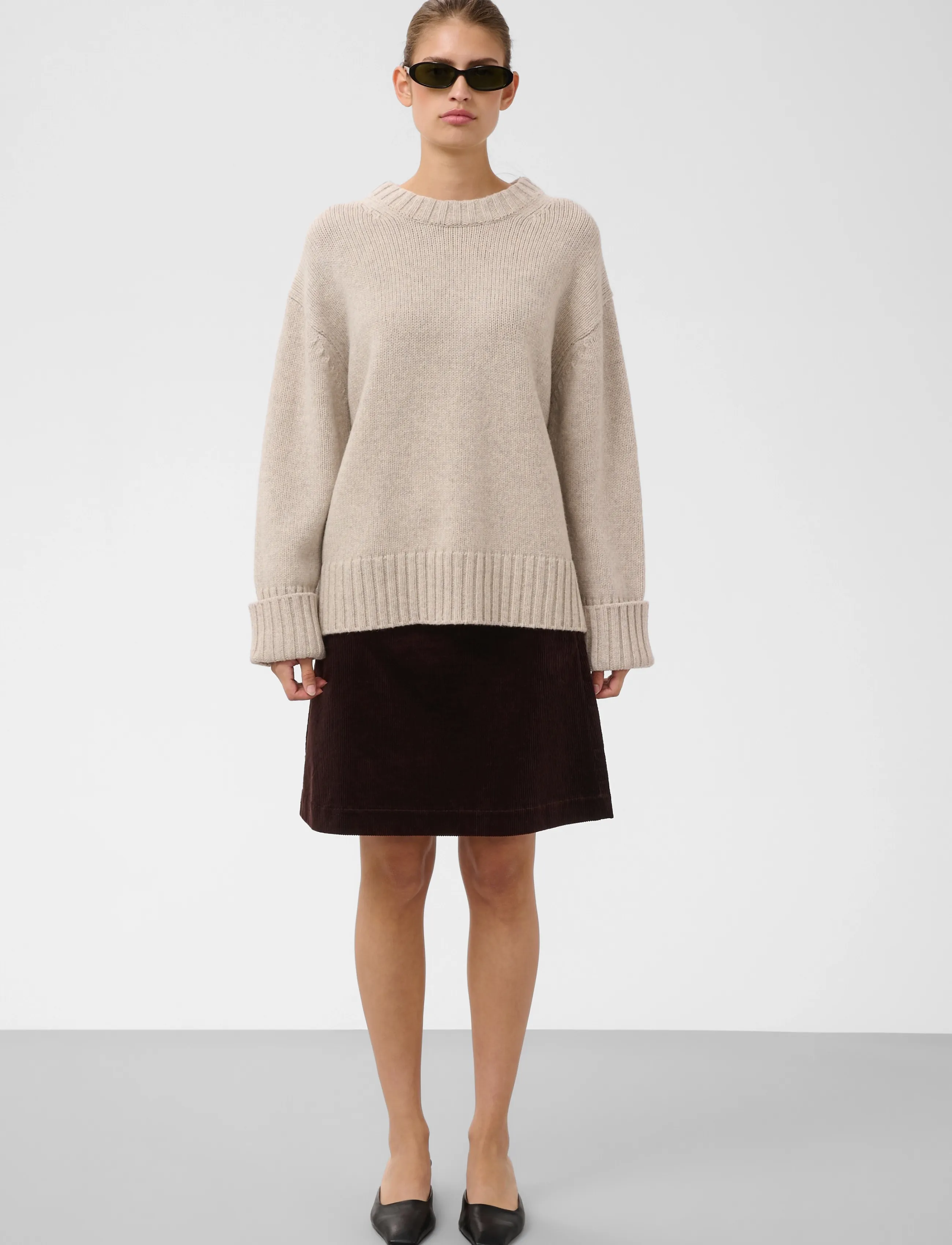 Soaked - SLKamet Aline Skirt - kurze röcke - ganache - 3