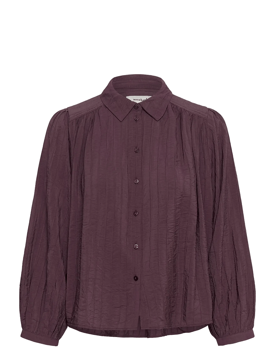 Soaked - SLPinatubo Shirt - langärmlige hemden - huckleberry - 1