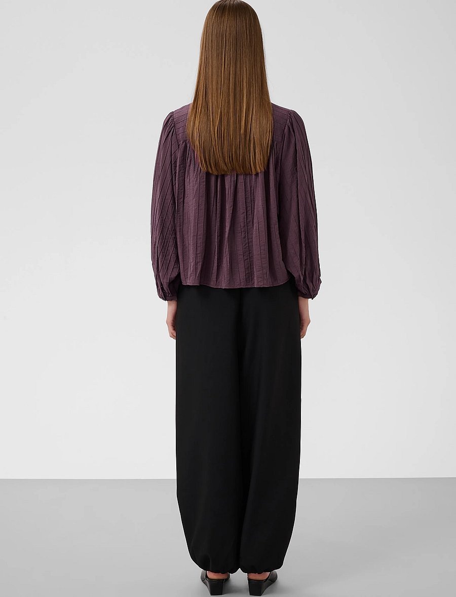 Soaked - SLPinatubo Shirt - långärmade skjortor - huckleberry - 4