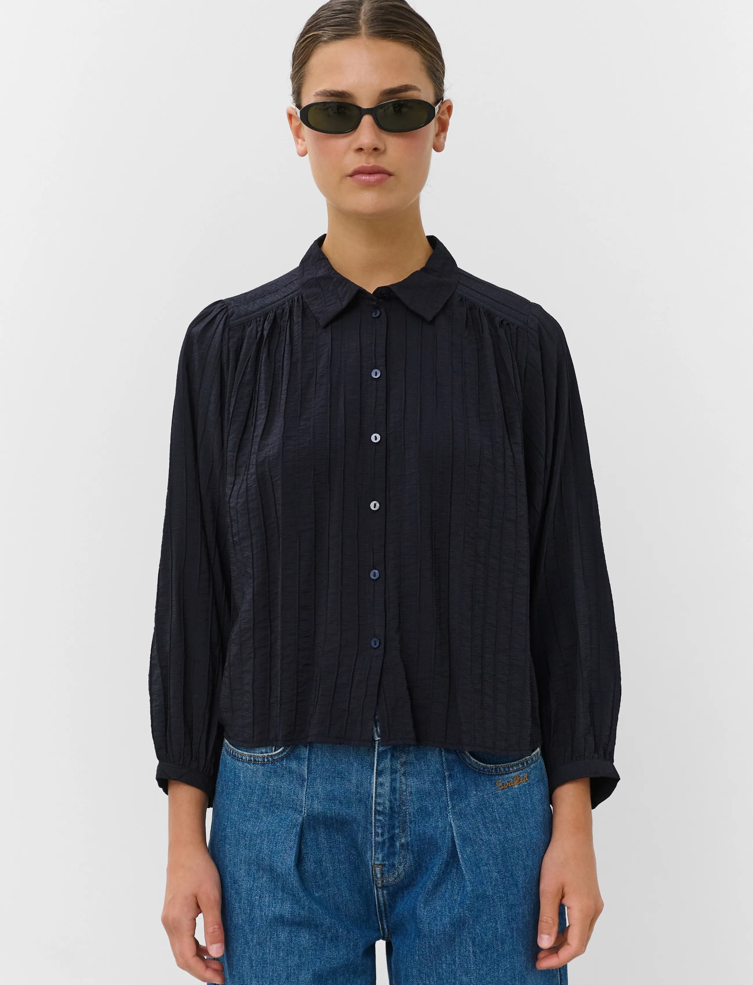 Soaked SLPinatubo Shirt - Shirts - NIGHT SKY / navy