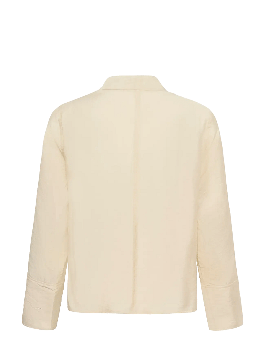 Soaked - SLLeodora Merapi V-neck Blouse - långärmade blusar - pistachio shell - 2