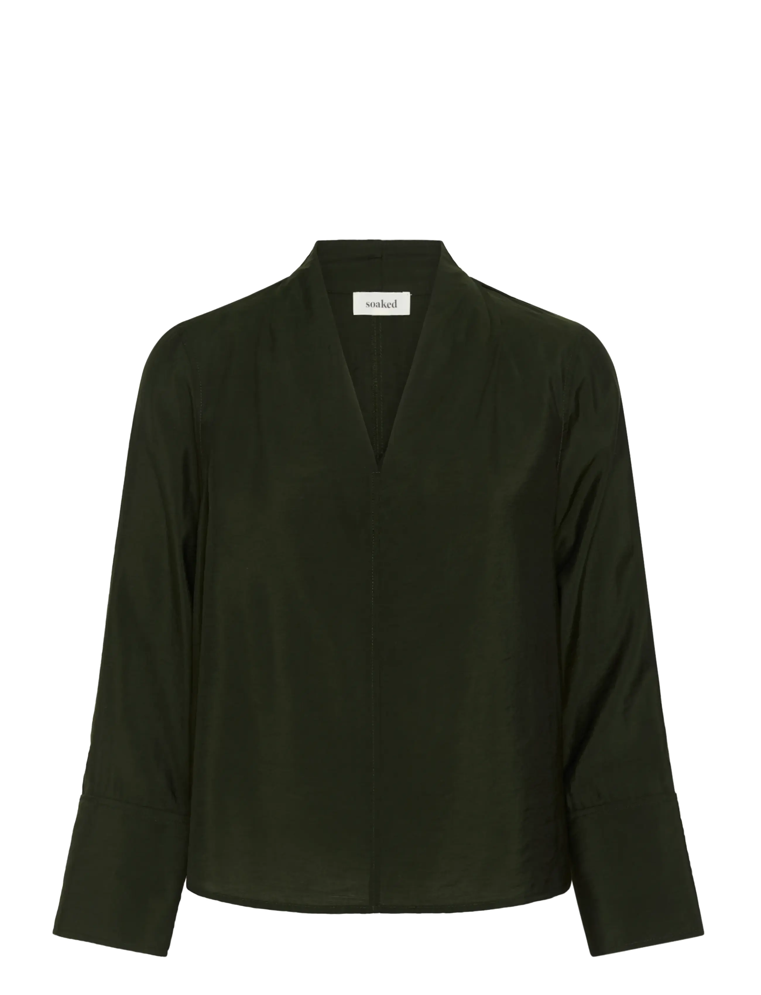 Soaked - SLLeodora Merapi V-neck Blouse - långärmade blusar - rosin - 1