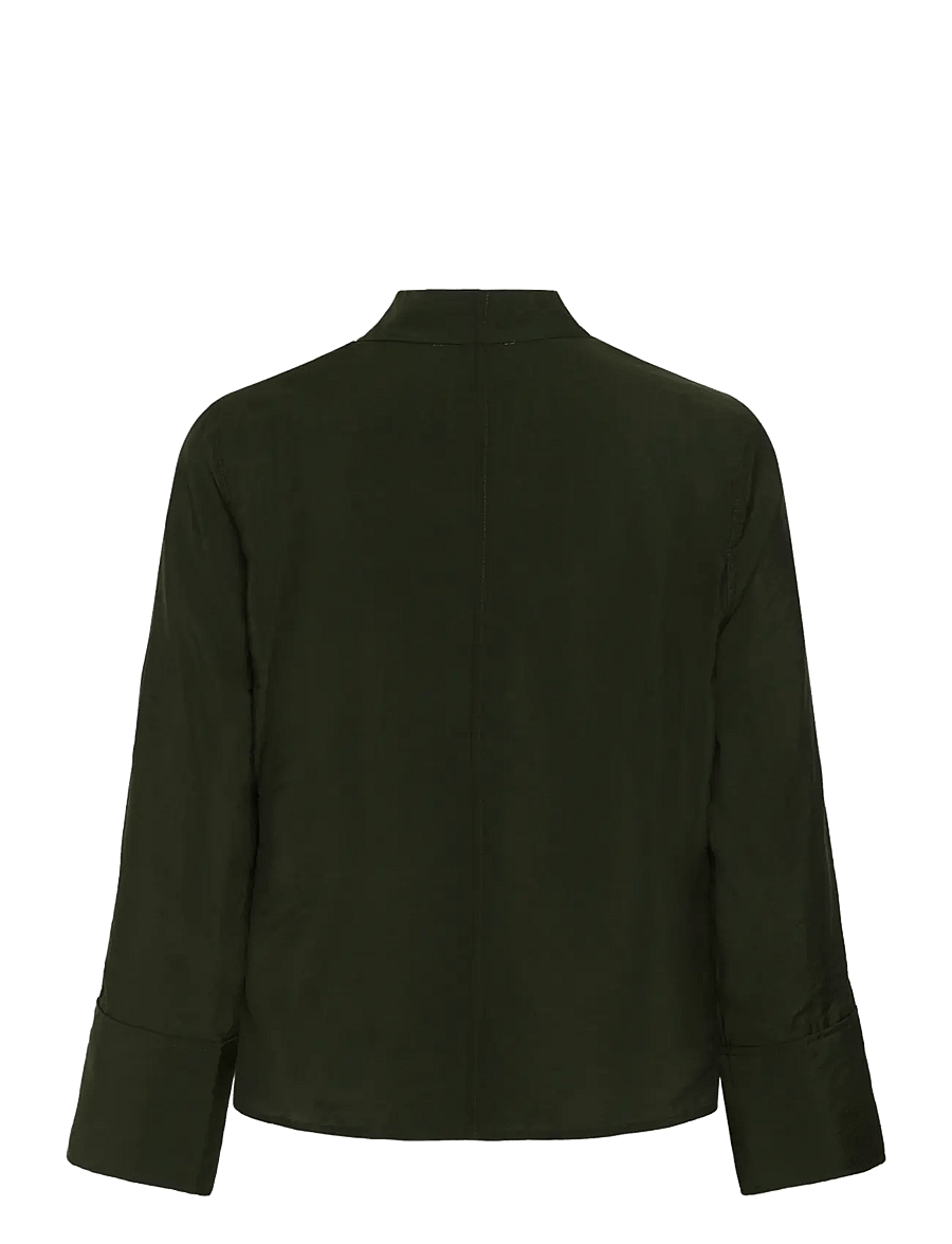 Soaked - SLLeodora Merapi V-neck Blouse - långärmade blusar - rosin - 2