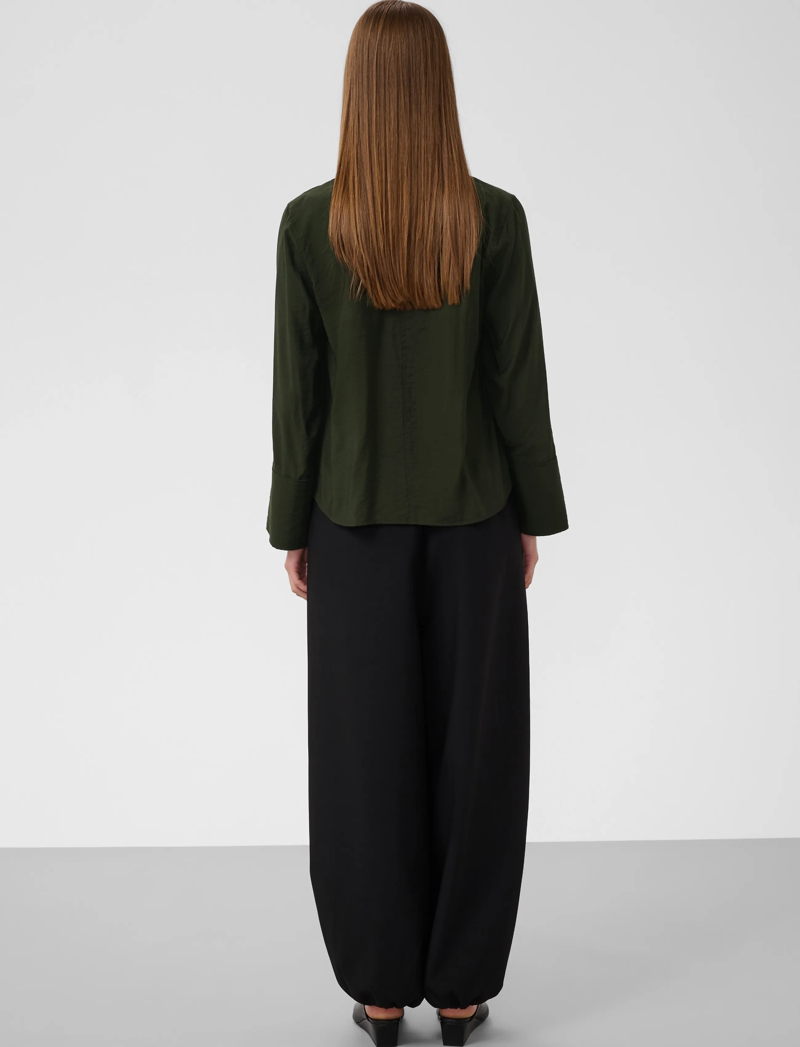 Soaked - SLLeodora Merapi V-neck Blouse - långärmade blusar - rosin - 4