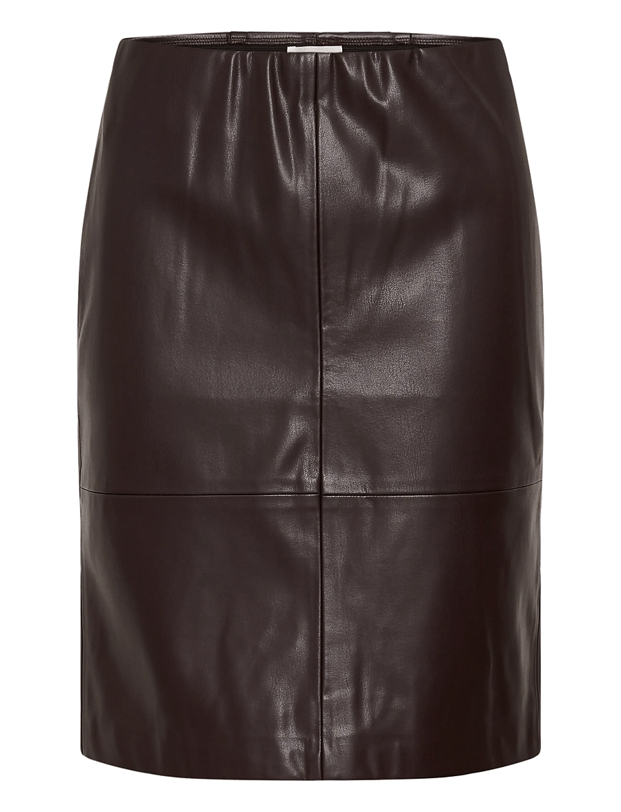 Soaked - SLKaylee Folly Skirt - midi kjolar - chocolate torte - 1