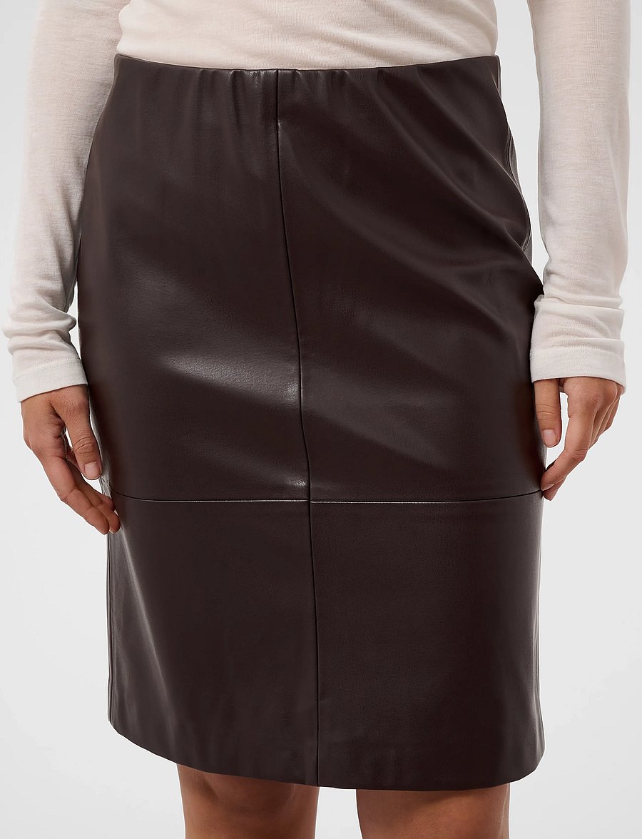 Soaked - SLKaylee Folly Skirt - midi kjolar - chocolate torte - 5