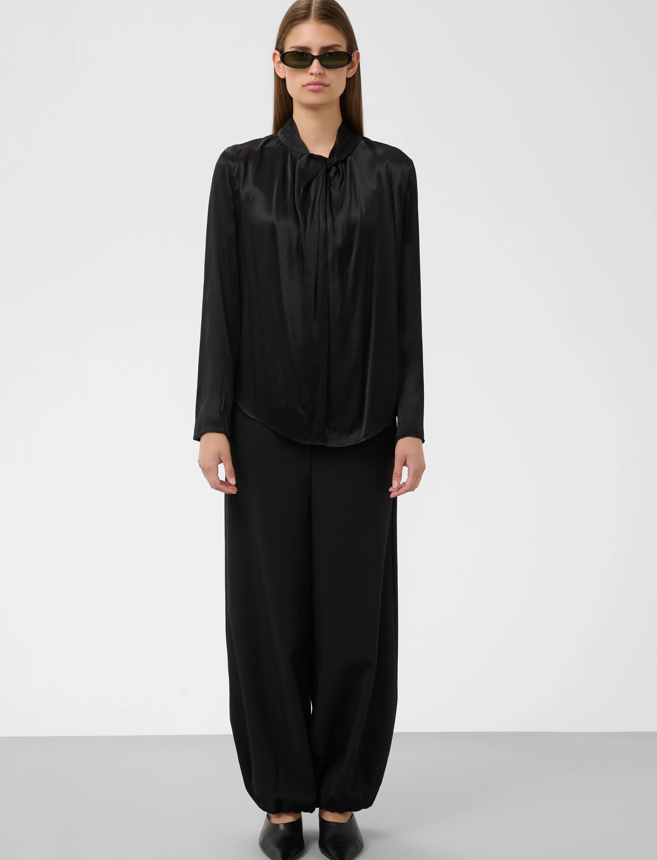 Soaked - SLNadeya Blouse LS - black - 3