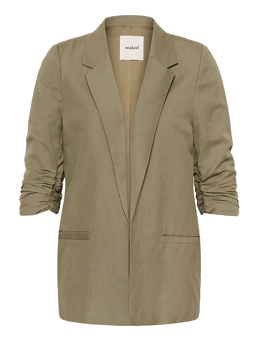 Soaked - SLRagna Shirley Blazer - single breasted blazers - dusky green - 1