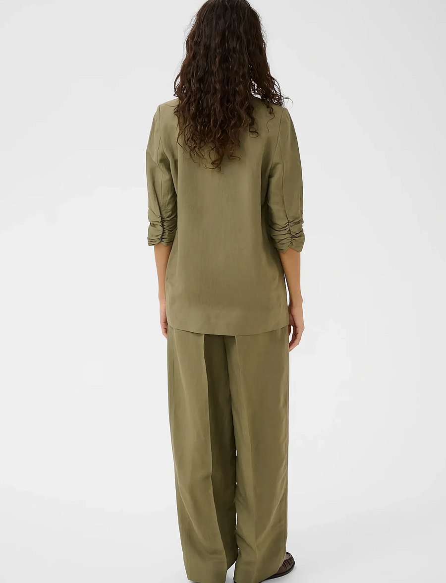 Soaked - SLRagna Shirley Blazer - single breasted blazers - dusky green - 4
