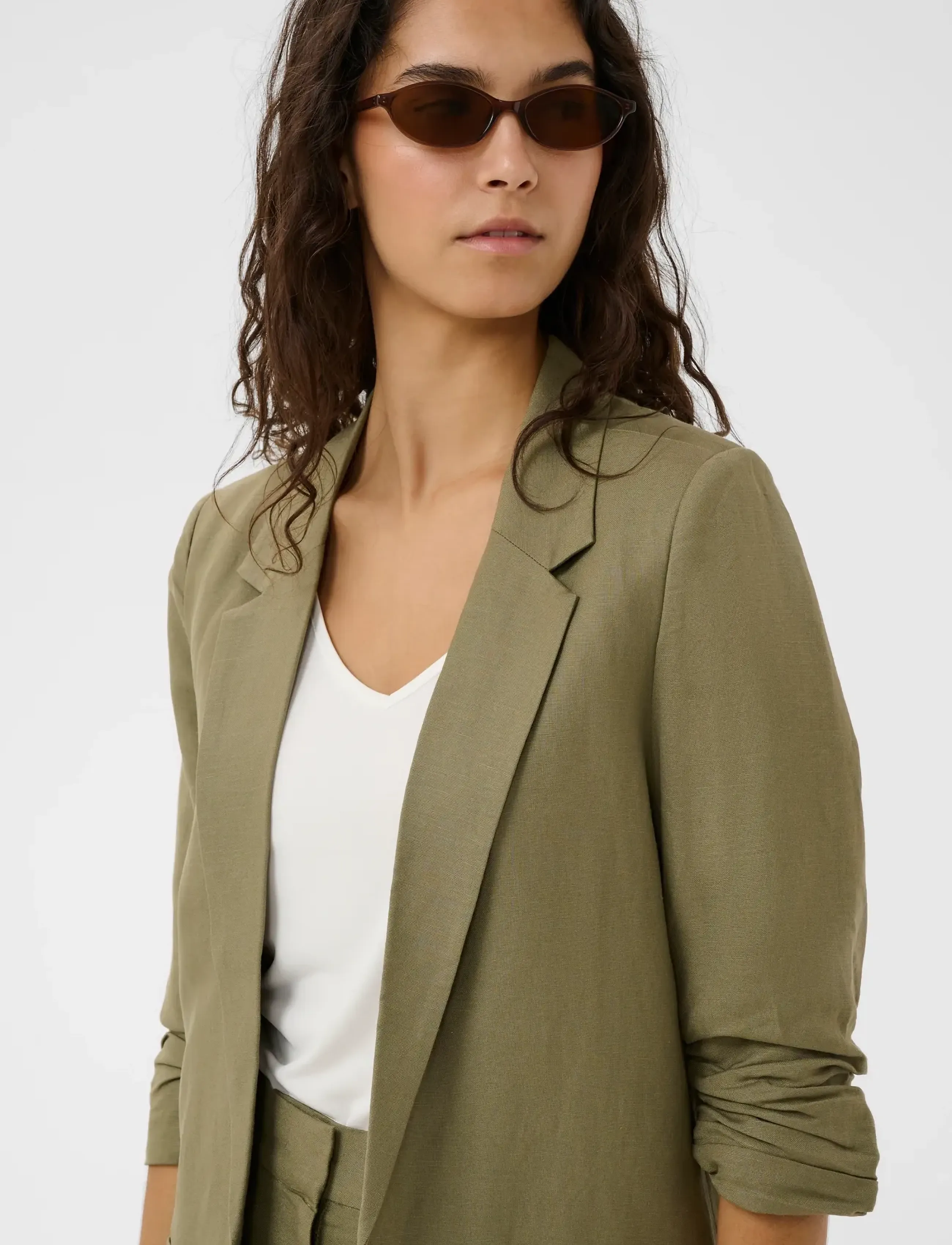 Soaked - SLRagna Shirley Blazer - særlige begivenheder - dusky green - 5