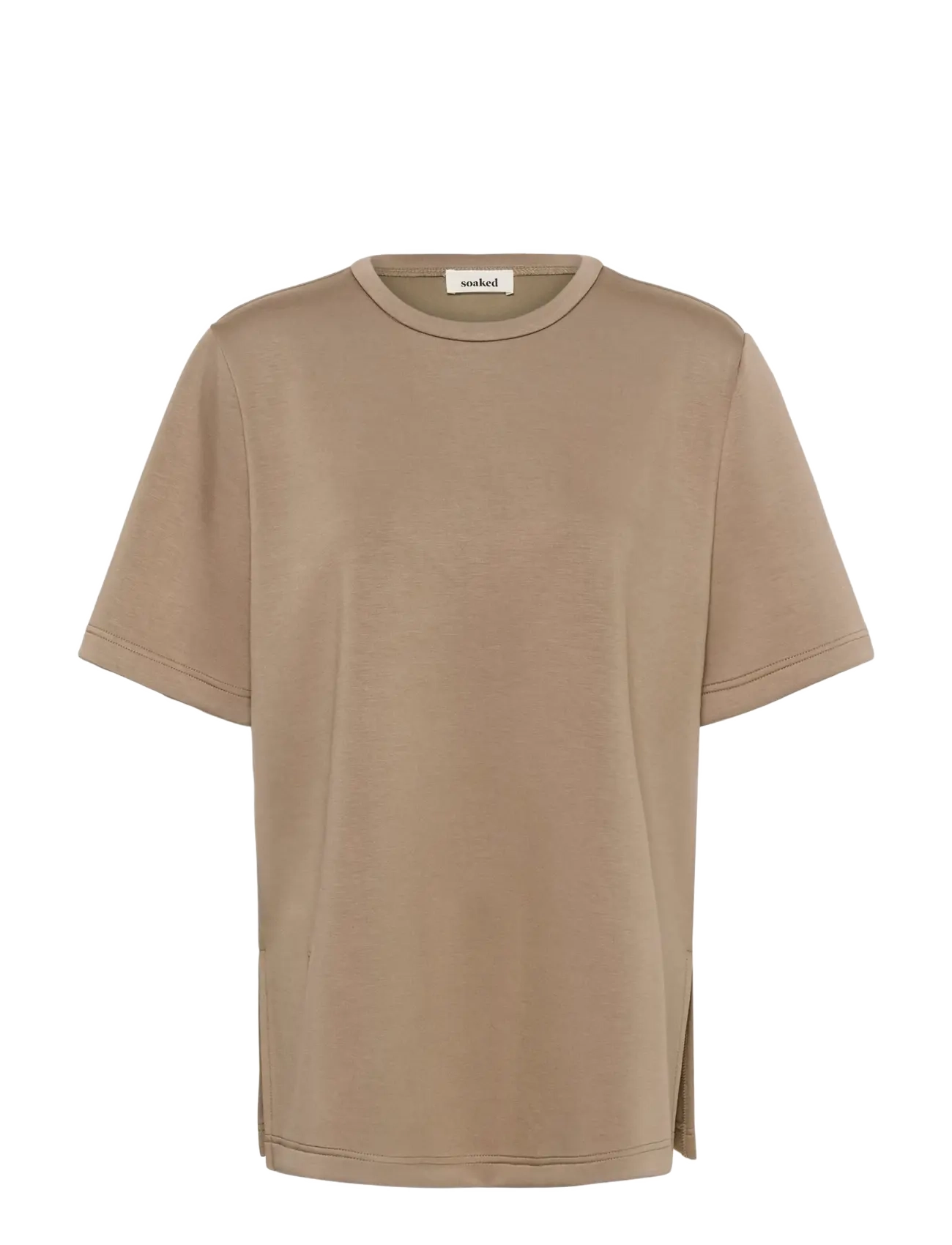 Soaked SLMarigold Mono Tee SS - Soaked in Luxury - WALNUT / brown