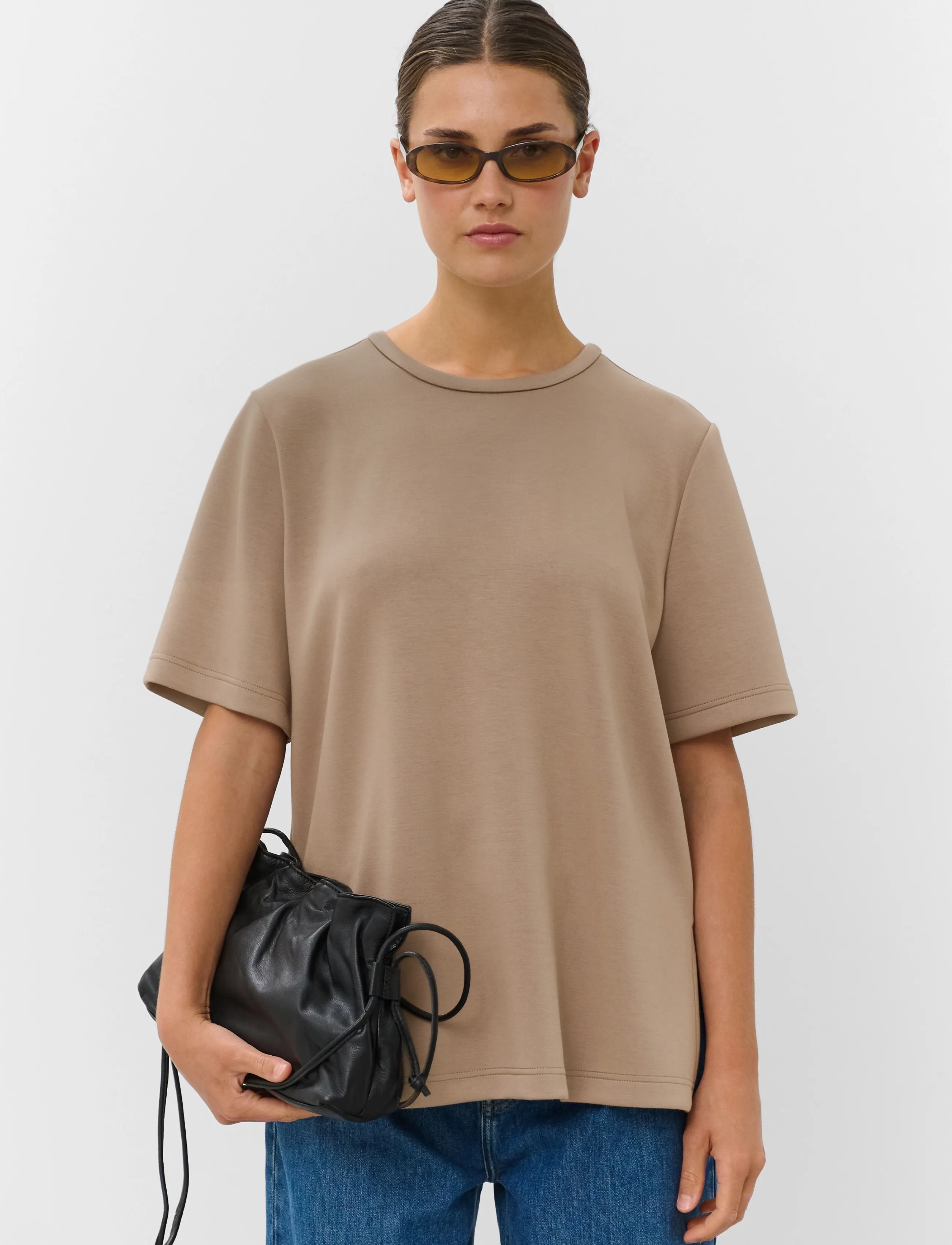 Soaked SLMarigold Mono Tee SS - T-shirts - WALNUT / brown