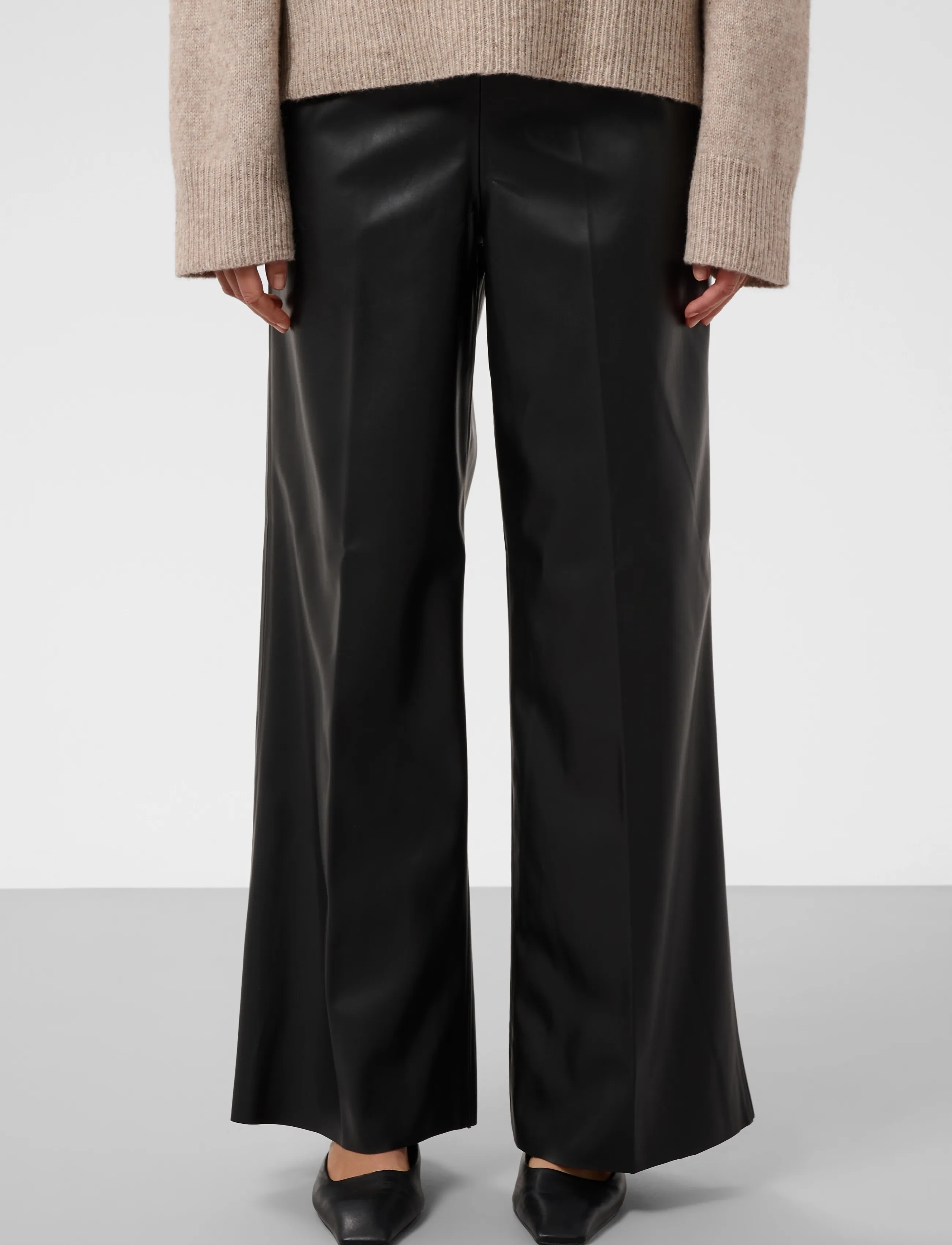 Soaked SLKaylee Wide Long Pants - Soaked in Luxury - BLACK / black