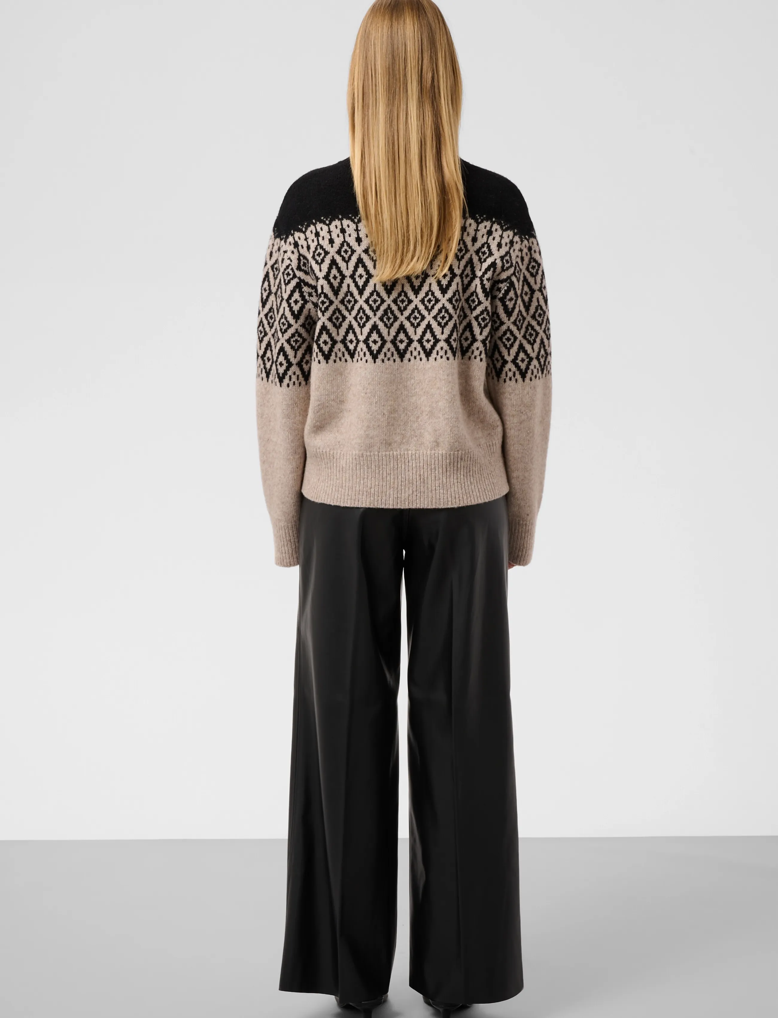 Soaked - SLKaylee Wide Long Pants - skinnbyxor - black - 4