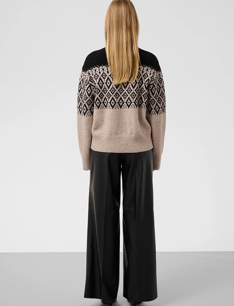 Soaked - SLKaylee Wide Long Pants - skinnbyxor - black - 4