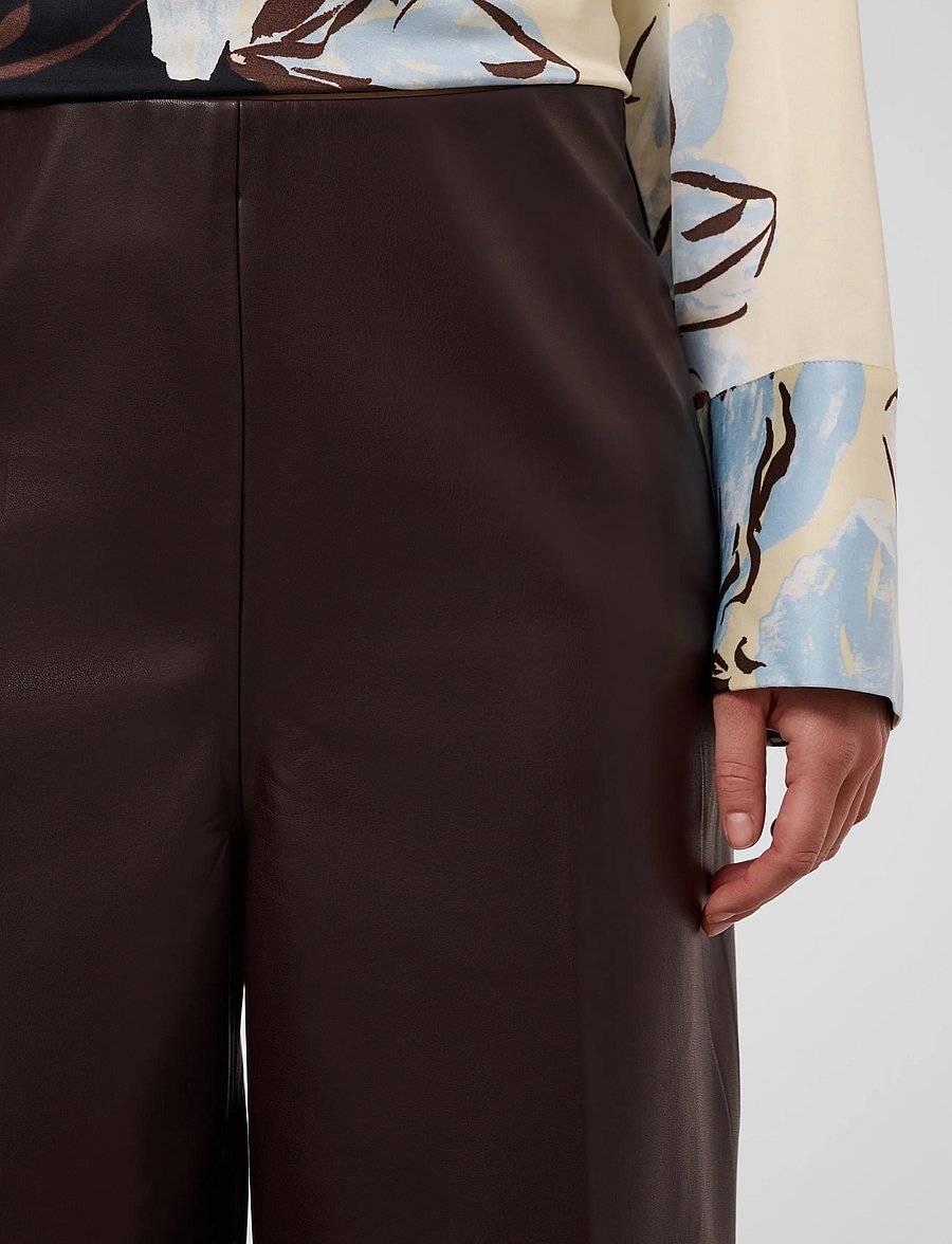 Soaked - SLKaylee Wide Long Pants - lederhosen - chocolate torte - 5